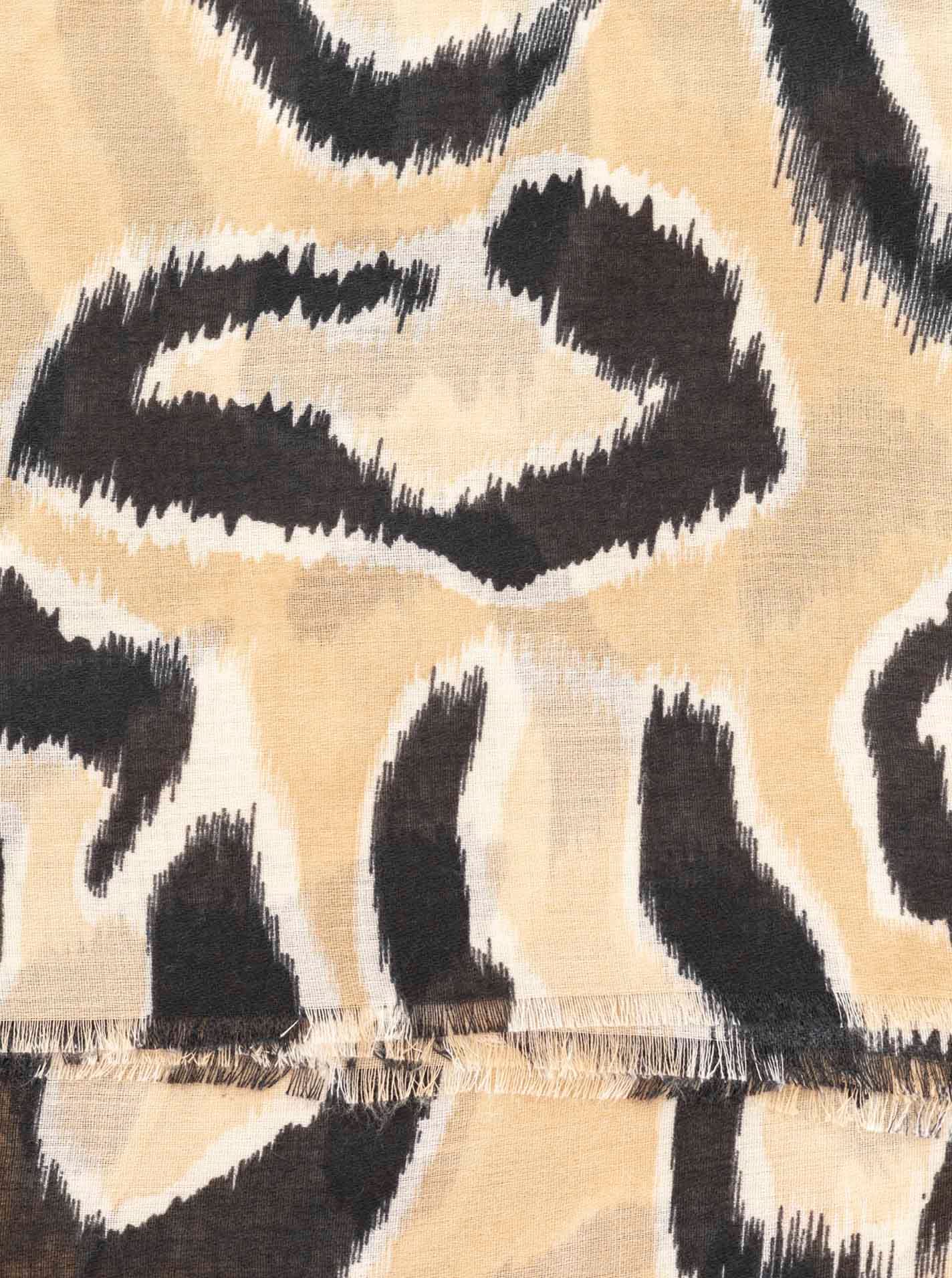 Zwillingsherz Schal »"Großer Leo"« großes Leomuster, Fransen an den Enden