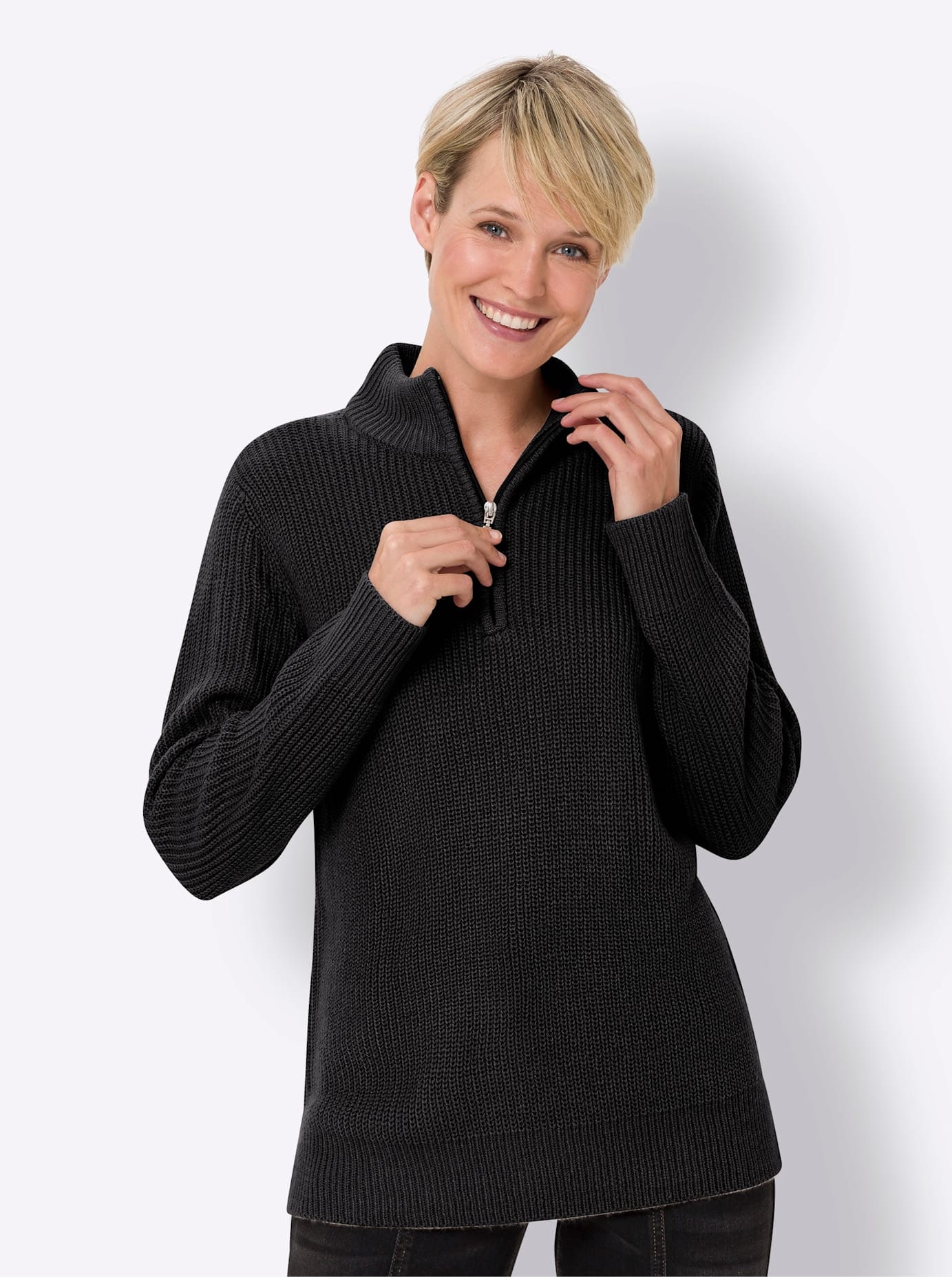 Classic Basics Stehkragenpullover »Pullover«