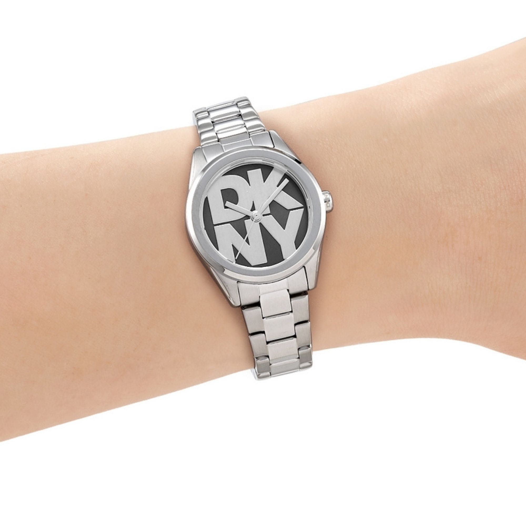 DKNY Quarzuhr »Logo Watch Set« Armbanduhr, Damenuhr, Edelstahlarmband, Ideal auch als Geschenk