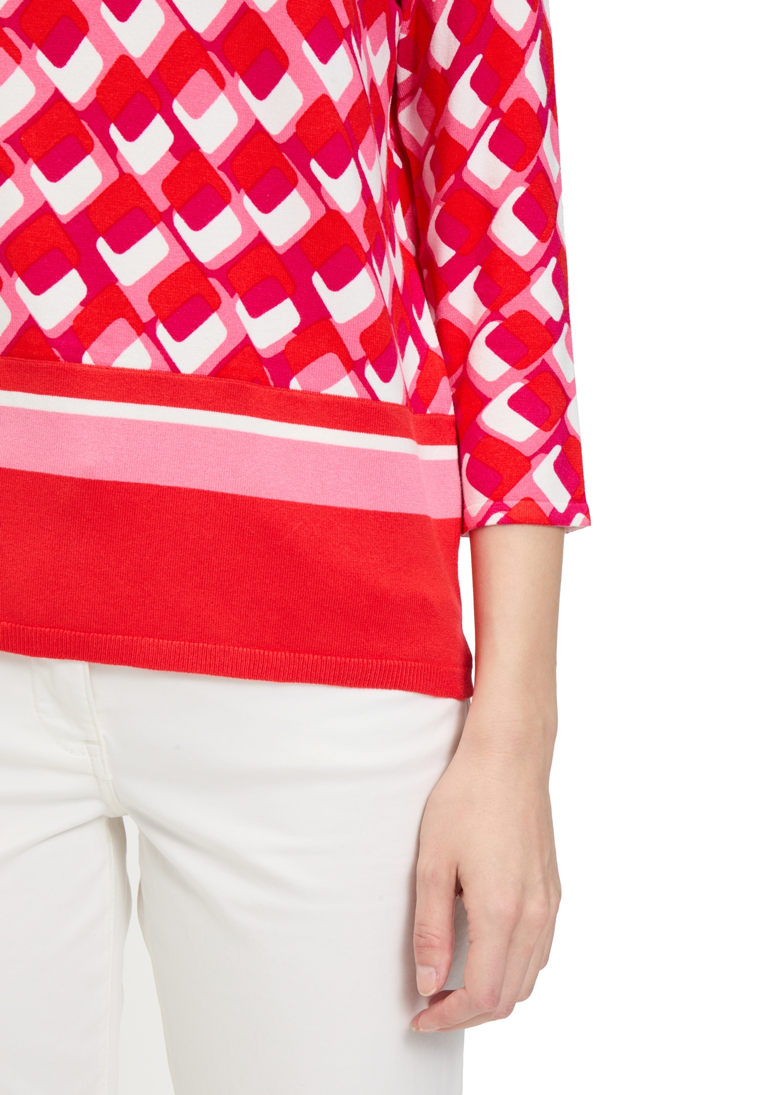 Betty Barclay Rundhalspullover »Basic-Strickpullover mit Print«