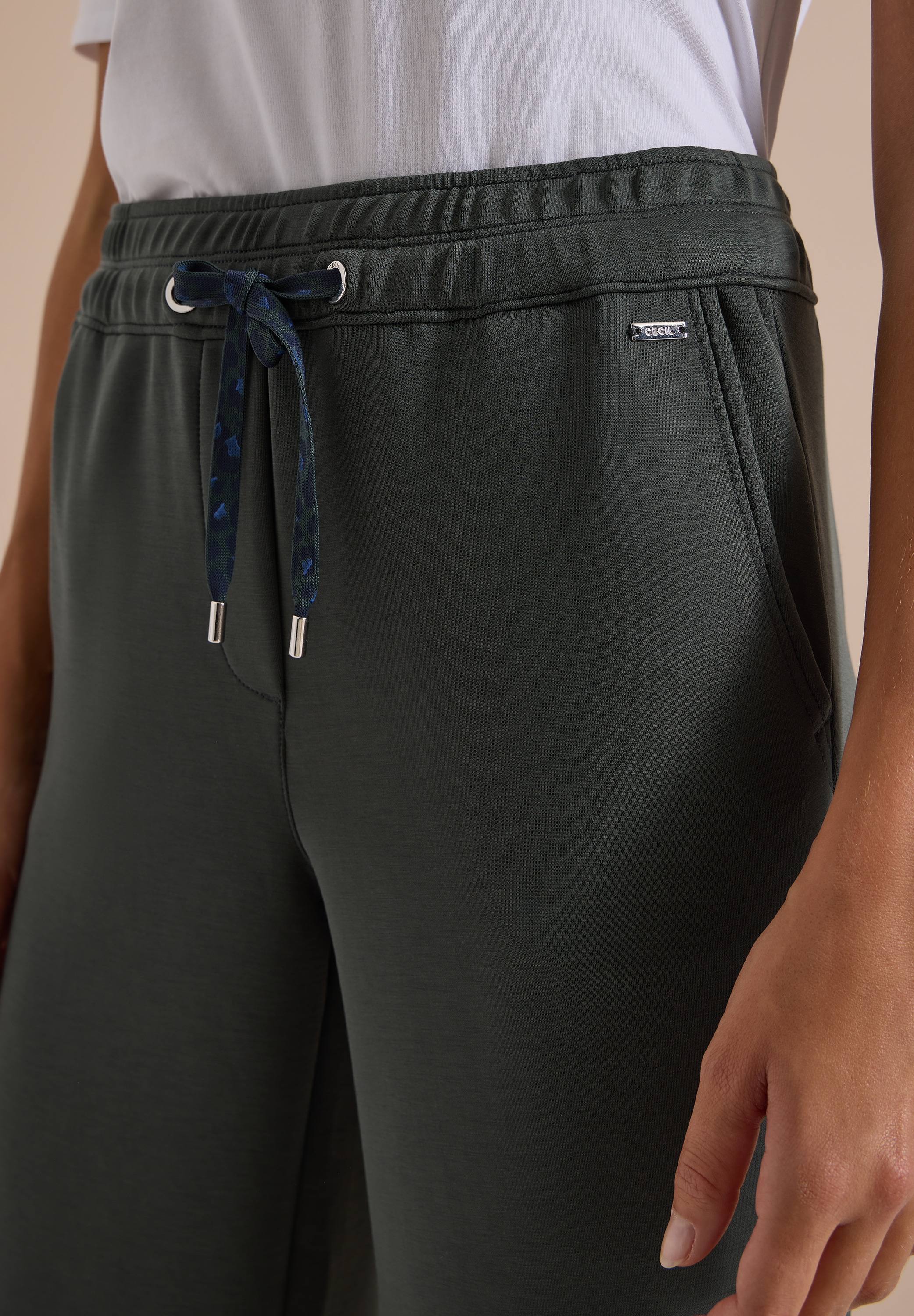 Cecil Stoffhose »Style Neele«  Elastikbund, Viskosemix, seidiger Glanz