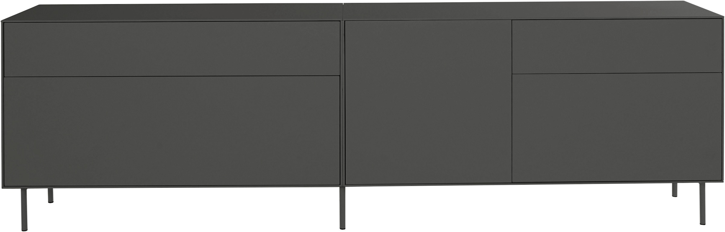 LeGer Home by Lena Gercke Lowboard »Essentials«, (2 St.), Breite: 239cm, MDF lackiert, Push-to-open-Funktion