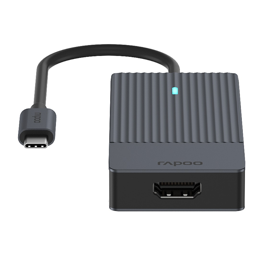 Rapoo USB-Adapter »UCM-2001 USB-C Multiport Adapter, 4in1, Grau«, USB-C zu HDMI-USB 3.0 Typ A, 15 cm