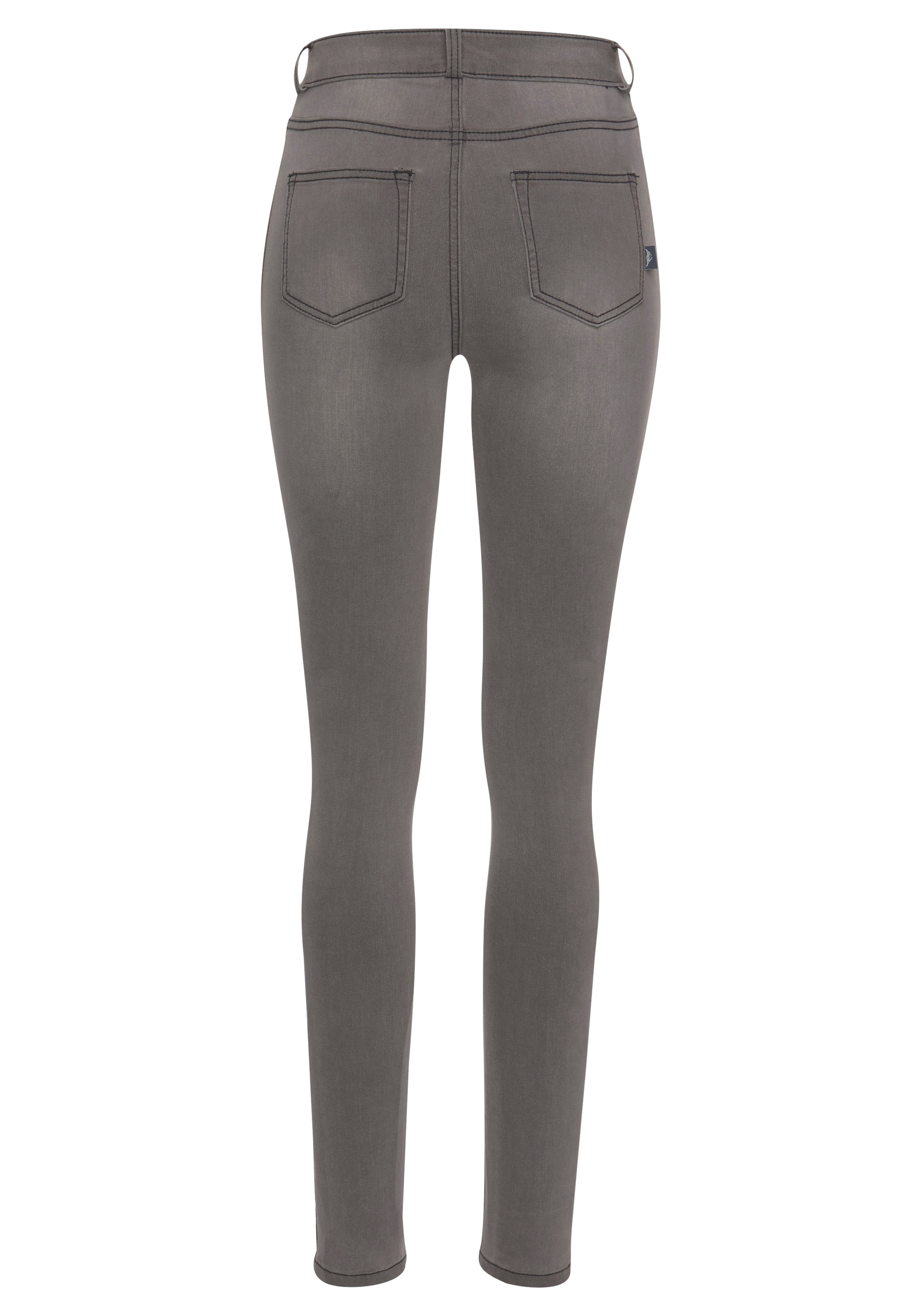 Arizona Skinny-fit-Jeans »Ultra Stretch«, High Waist mit seitlichem Streifen