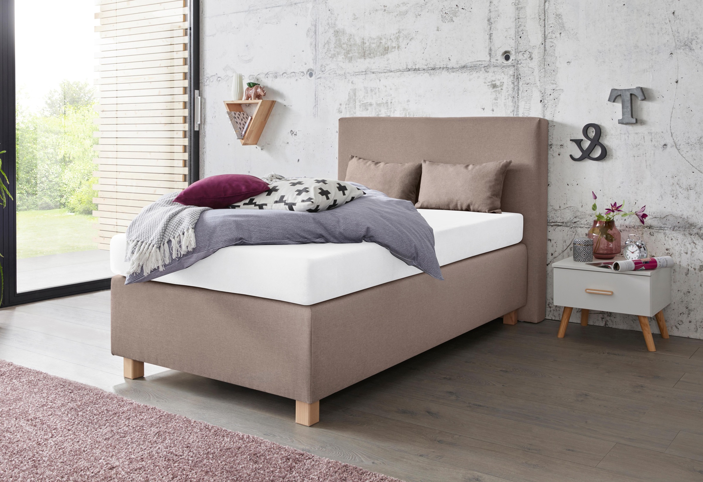 Westfalia Schlafkomfort Boxspringbett, mit Zierkissen