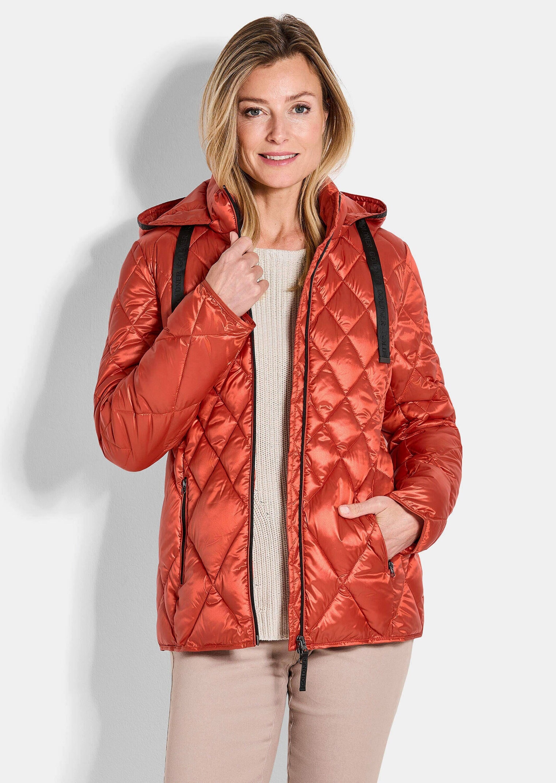 GOLDNER Kurzjacke »Steppjacke mit Rautenmuster« Besonderer Diamant-Stepp