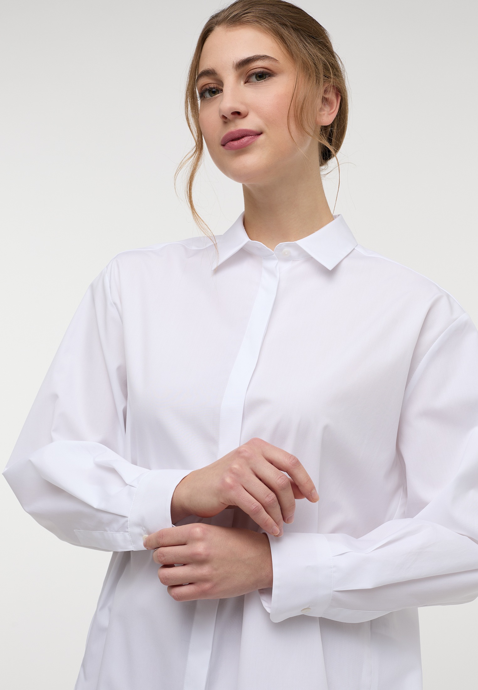 Eterna Hemdbluse »OVERSIZE FIT« EASY IRON (bügelleicht)