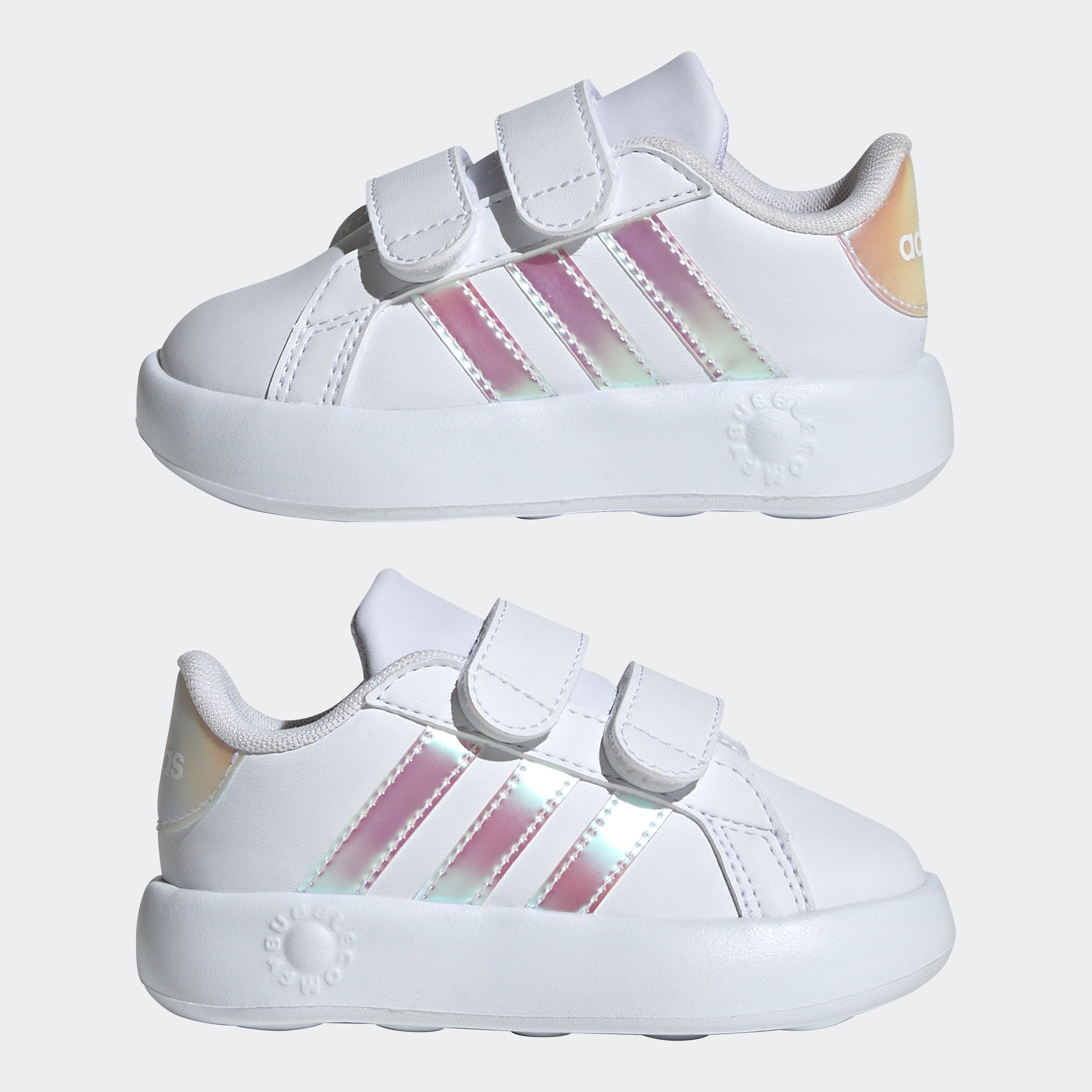 adidas Sportswear Klettschuh »GRAND COURT 2.0 KIDS«, Design auf den Spuren des adidas Superstar, für Kinder