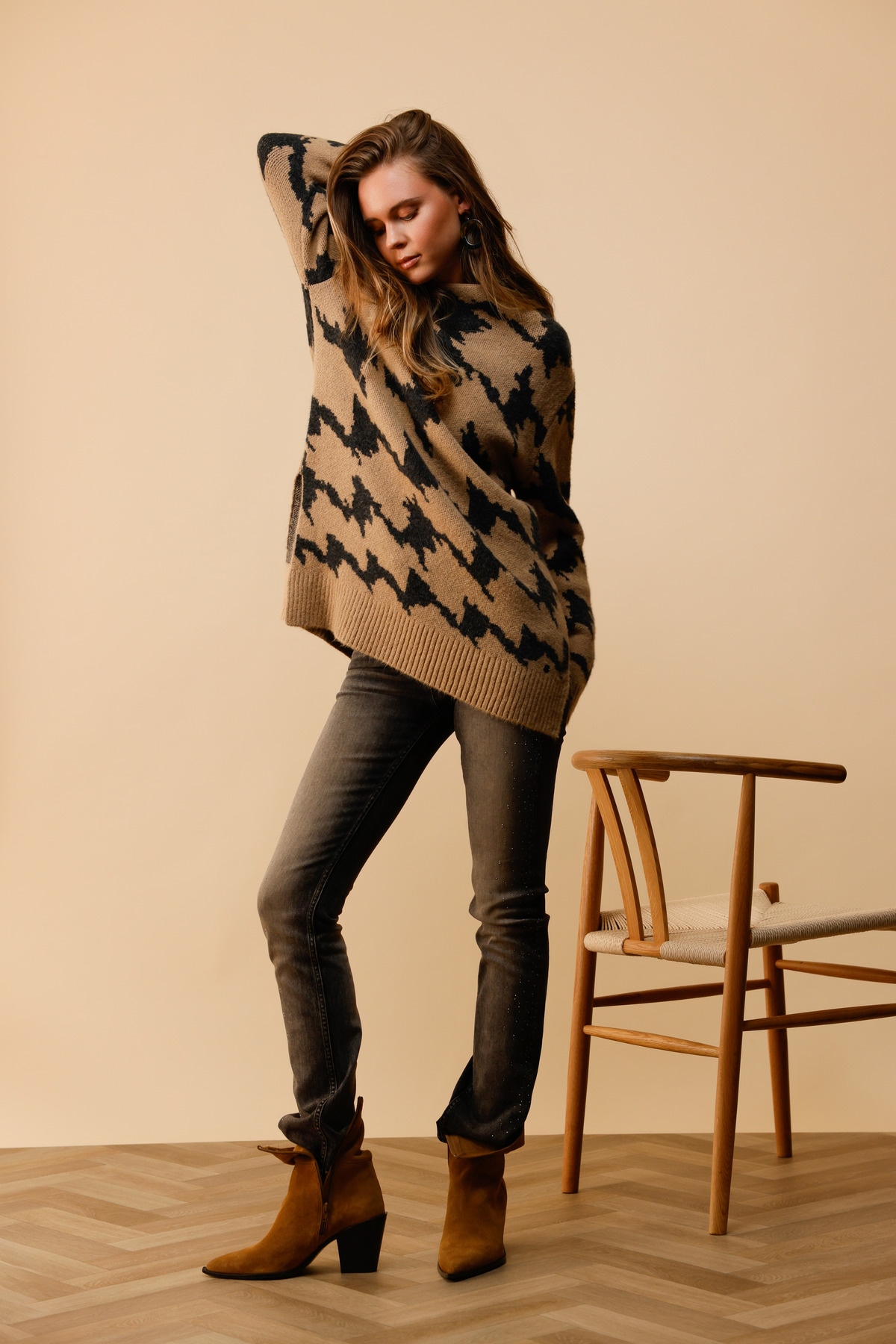 Monari Straight-Jeans Regular fit mit Strasssteinen