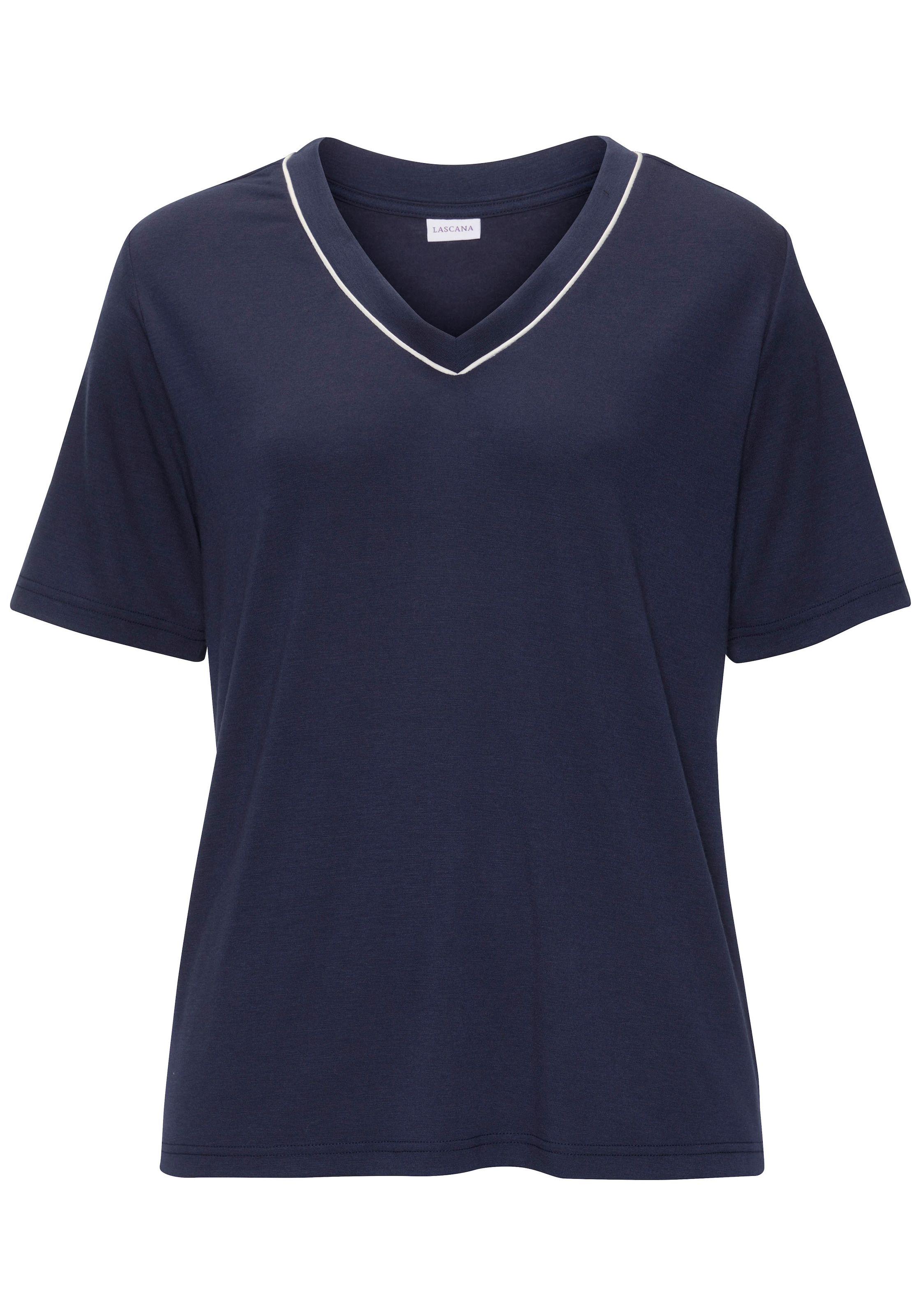 LASCANA Pyjama, (2 tlg.), mit schönem Blumenmuster