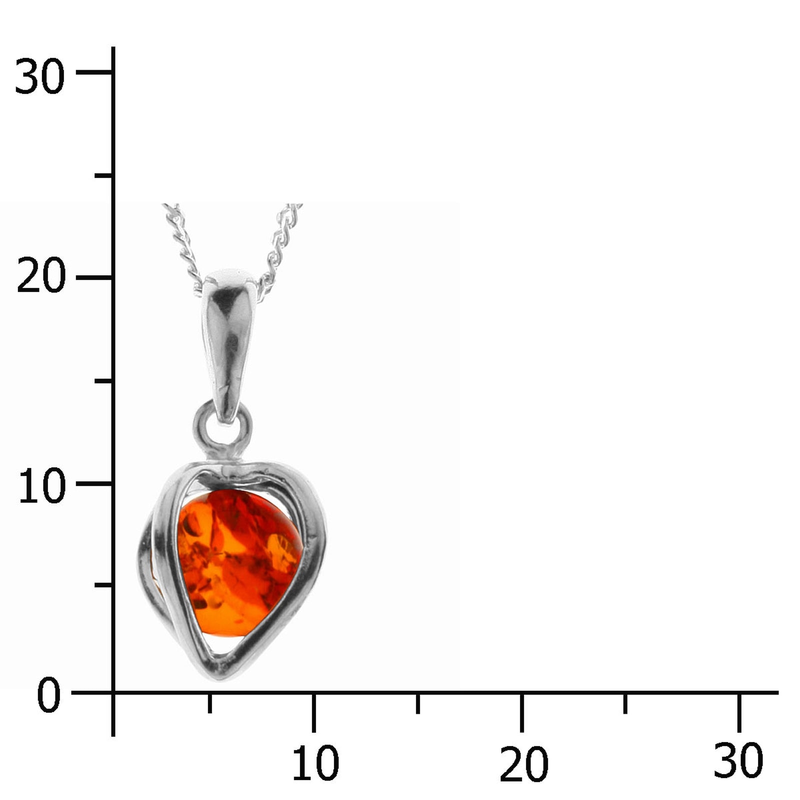 OSTSEE-SCHMUCK Kette mit Anhänger »- Finnja - Silber 925/000 - Bernstein«