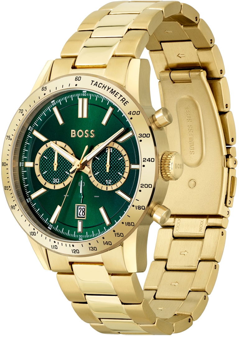 BOSS Chronograph »Allure, 1513923«, Quarzuhr, Herrenuhr, Armbanduhr, Stoppfunktion, Edelstahlarmband