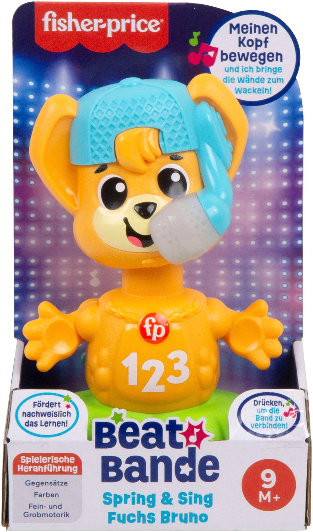 Fisher-Price® Lernspielzeug »Beat Bande Spring & Sing Fuchs Bruno«, mit Licht und Sound