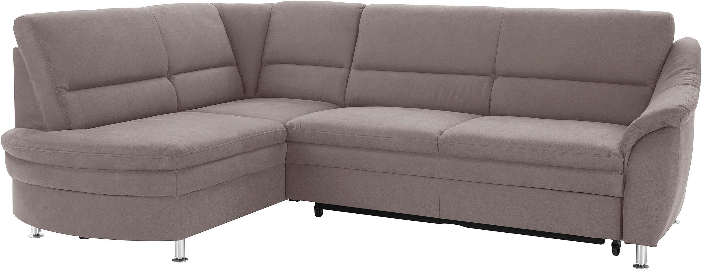 sit&more Ecksofa »Cardoso L-Form«, mit Federkern, wahlweise mit Bettfunktion und Schubkasten