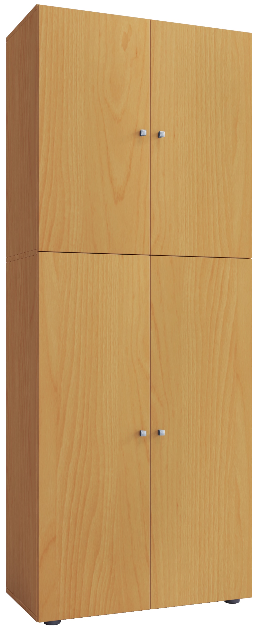 VCM Mehrzweckschrank »VCM Holz Besenschrank | 6 Fächer | Haushaltsschrank | Maße: B. 70 x H. 184 x T. 40 cm | 4 Drehtüren - Lona«, (1 St.)