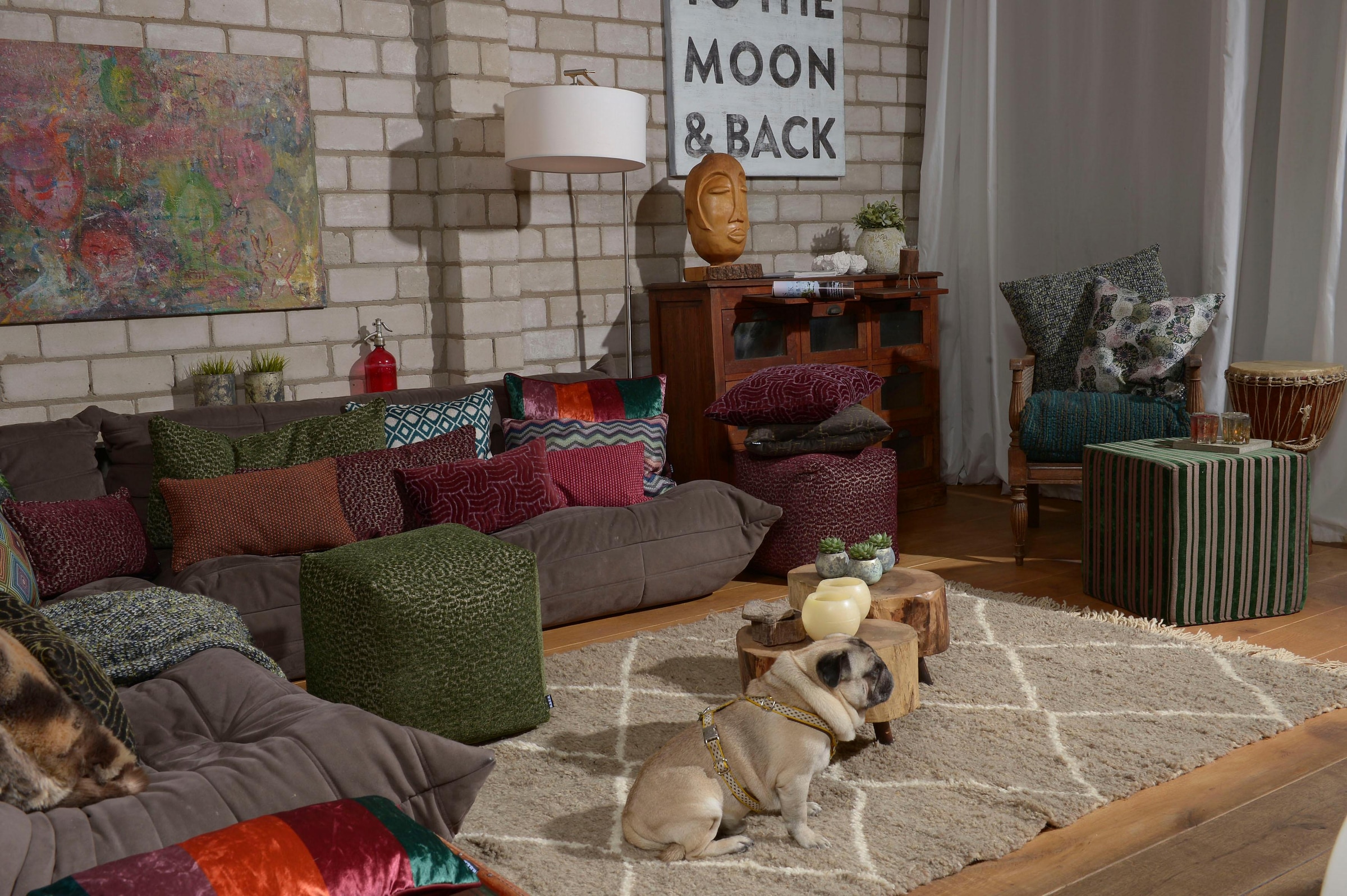 H.O.C.K. Dekokissen »Sheffo« Strukturstoff, Kissenhülle mit Füllung, 1 Stück