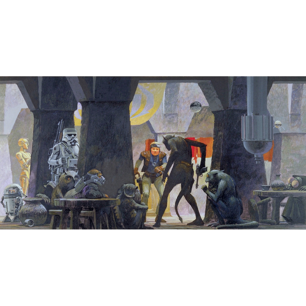 Komar Vliestapete »Star Wars Classic RMQ Mos Eisley Streets«, 500x250 cm (Breite x Höhe)
