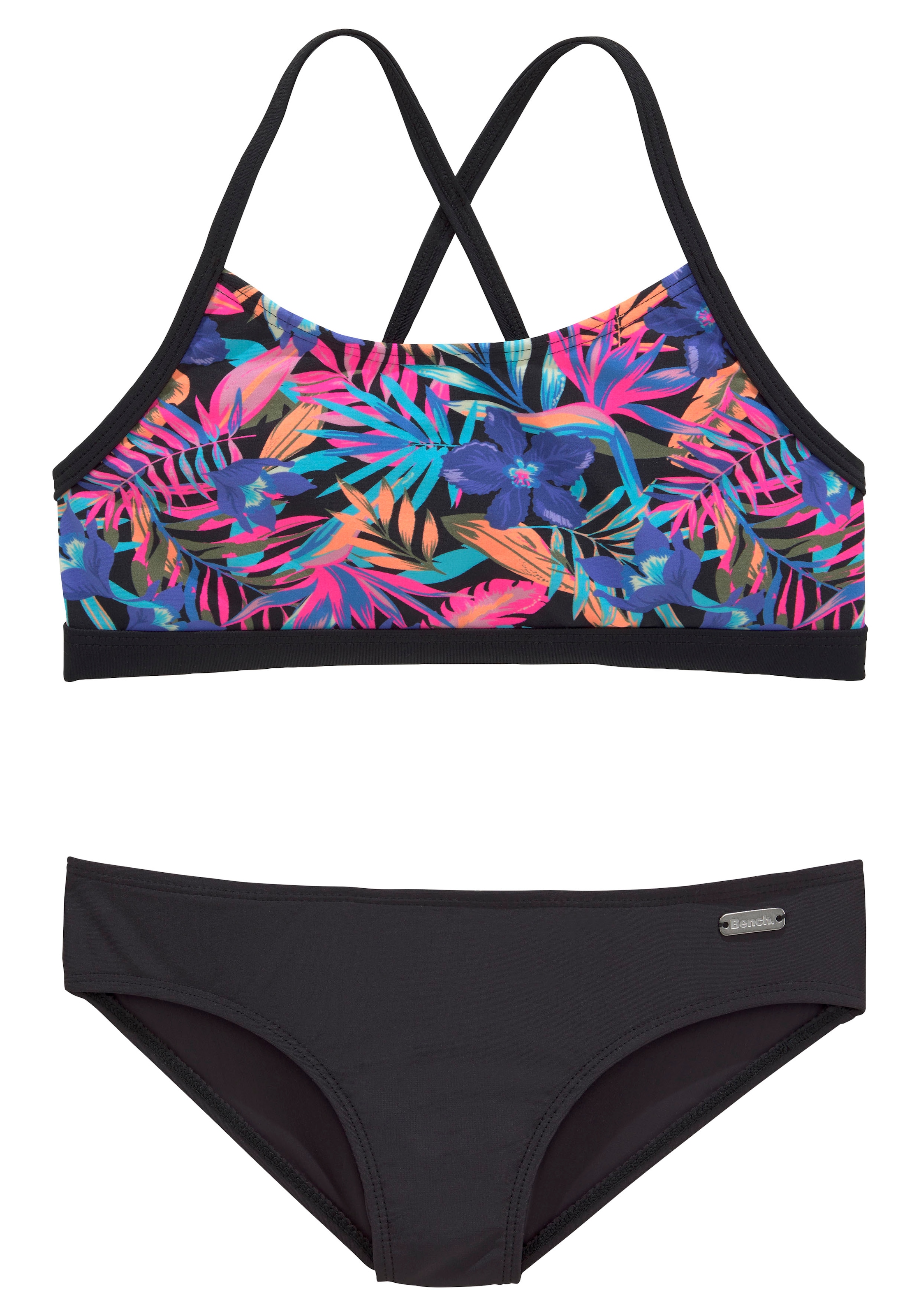 Bench. Bustier-Bikini »Pitch Kids«, mit trendigem Dschungeldruck