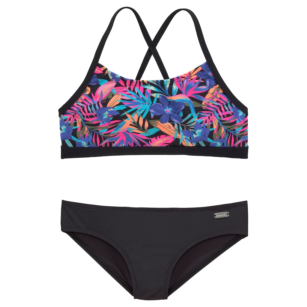 Bench. Bustier-Bikini »Pitch Kids«, mit trendigem Dschungeldruck