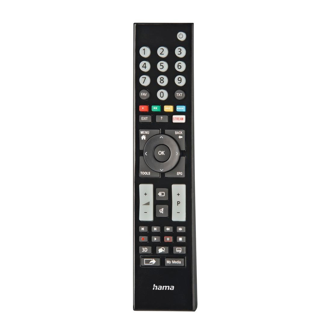 Hama Universal-Fernbedienung »Universal Ersatzfernbedienung für Grundig TV, lernfähig«, 1-in-1