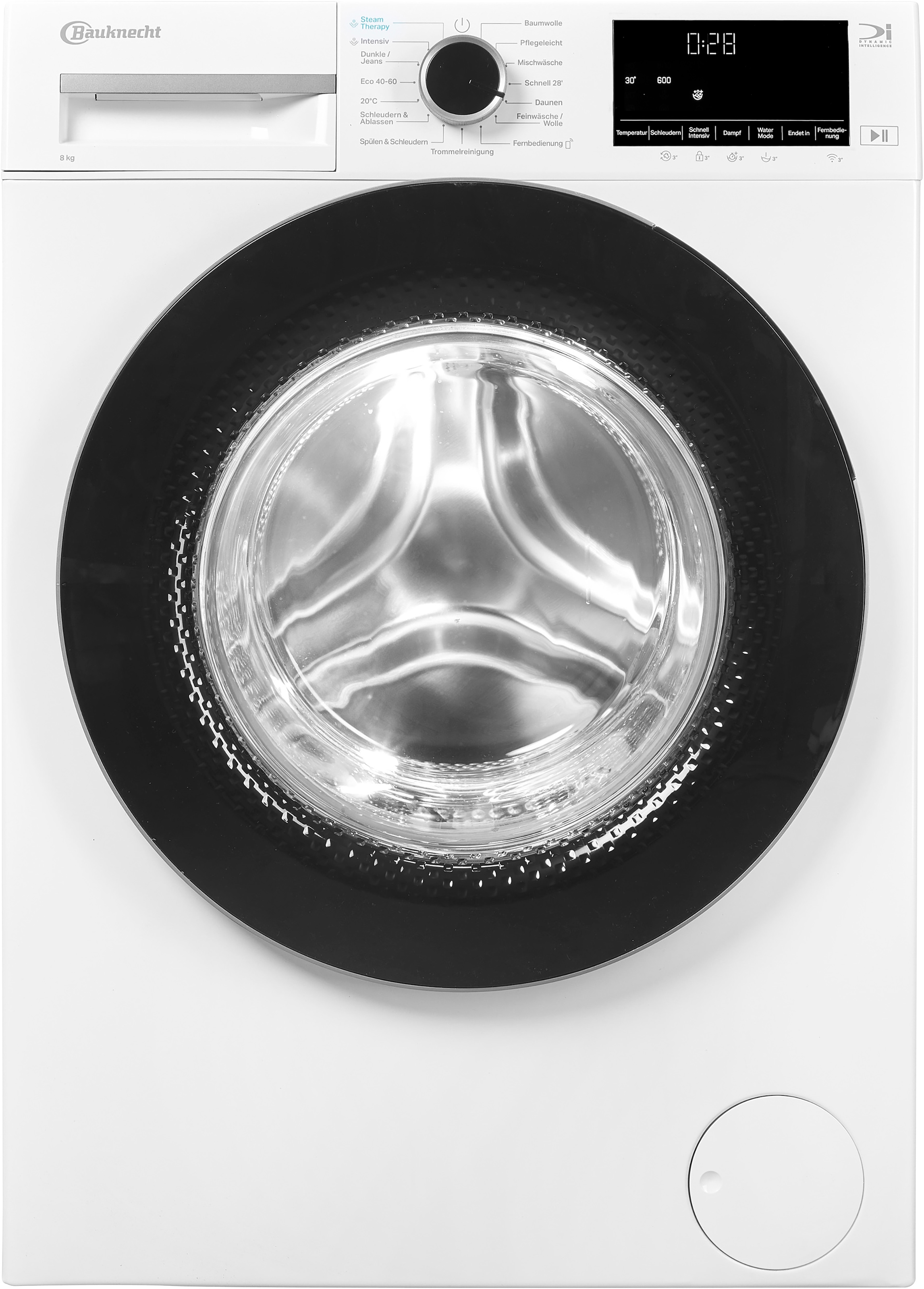 BAUKNECHT Waschmaschine »B WM 8A7 BS« 8 kg 1400 U/min Adaptive Wash – Intelligente Anpassung für perfekte Waschergebnisse