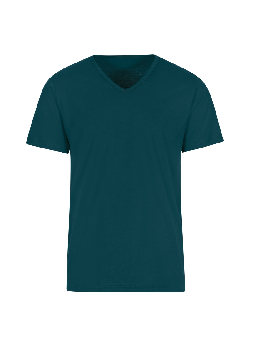 Trigema T-Shirt »TRIGEMA T Shirt aus Biobaumwolle mit V-Ausschnitt« 1