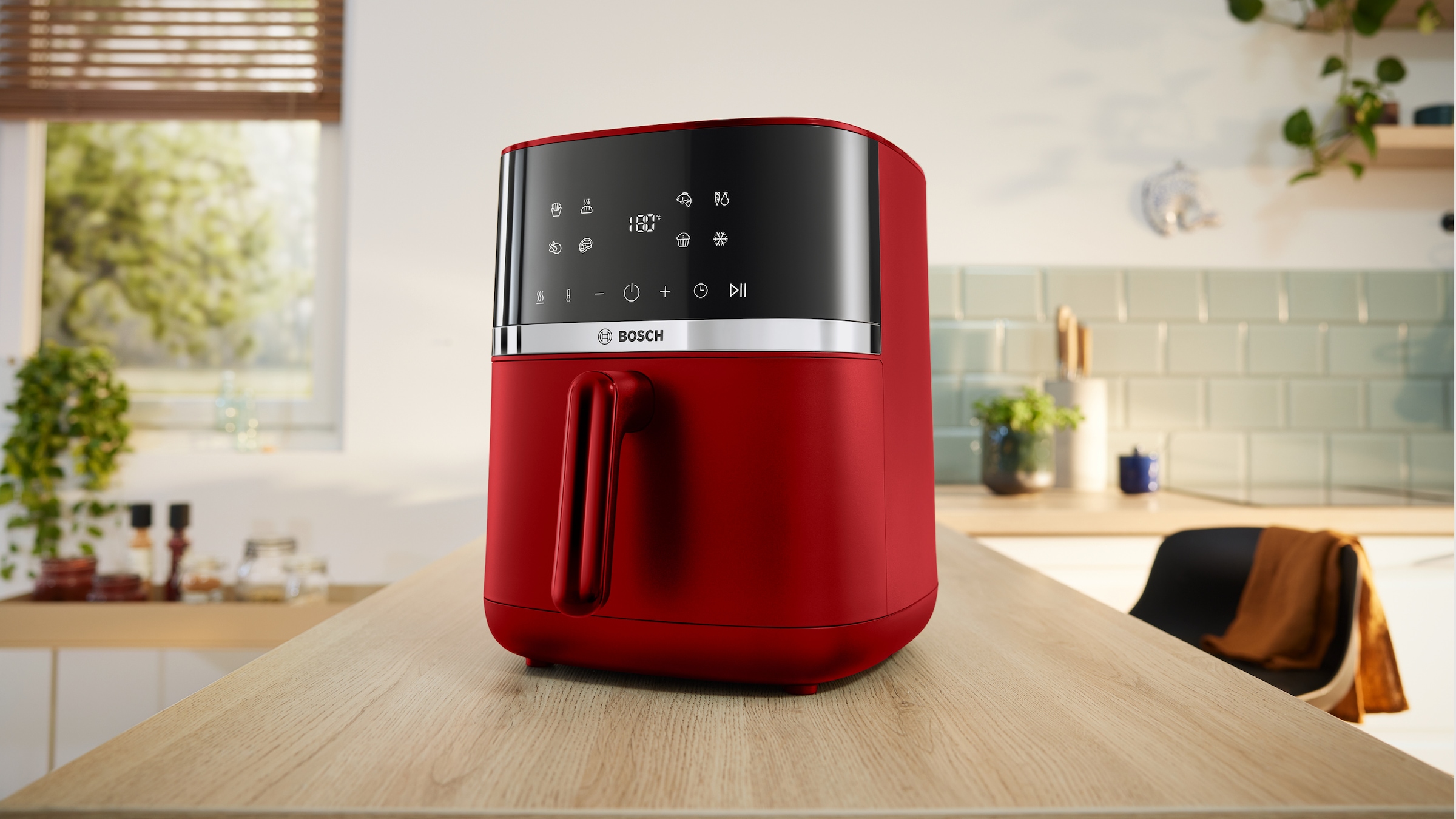 BOSCH Heißluftfritteuse »Air Fryer Serie 4, MAF462B0, 6,1l, 2 Heizelemente, 7 Programme« 2050 W Auftaufunktion, Korb/Gitter spülm.geeignet,