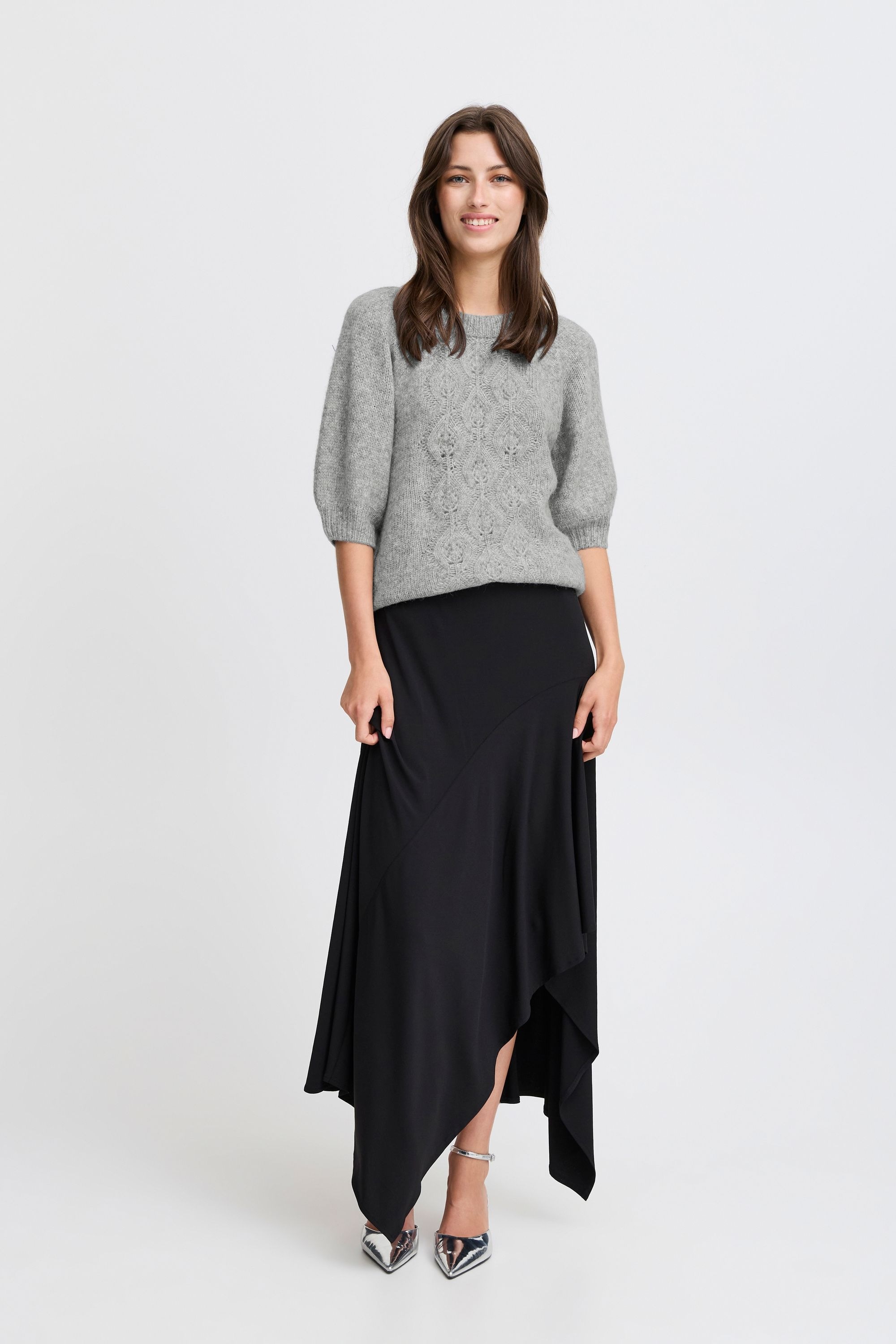 b.young Strickfleece-Pullover »Strickpullover BYOKSANA SHORT SLEEVE JUMPER -«