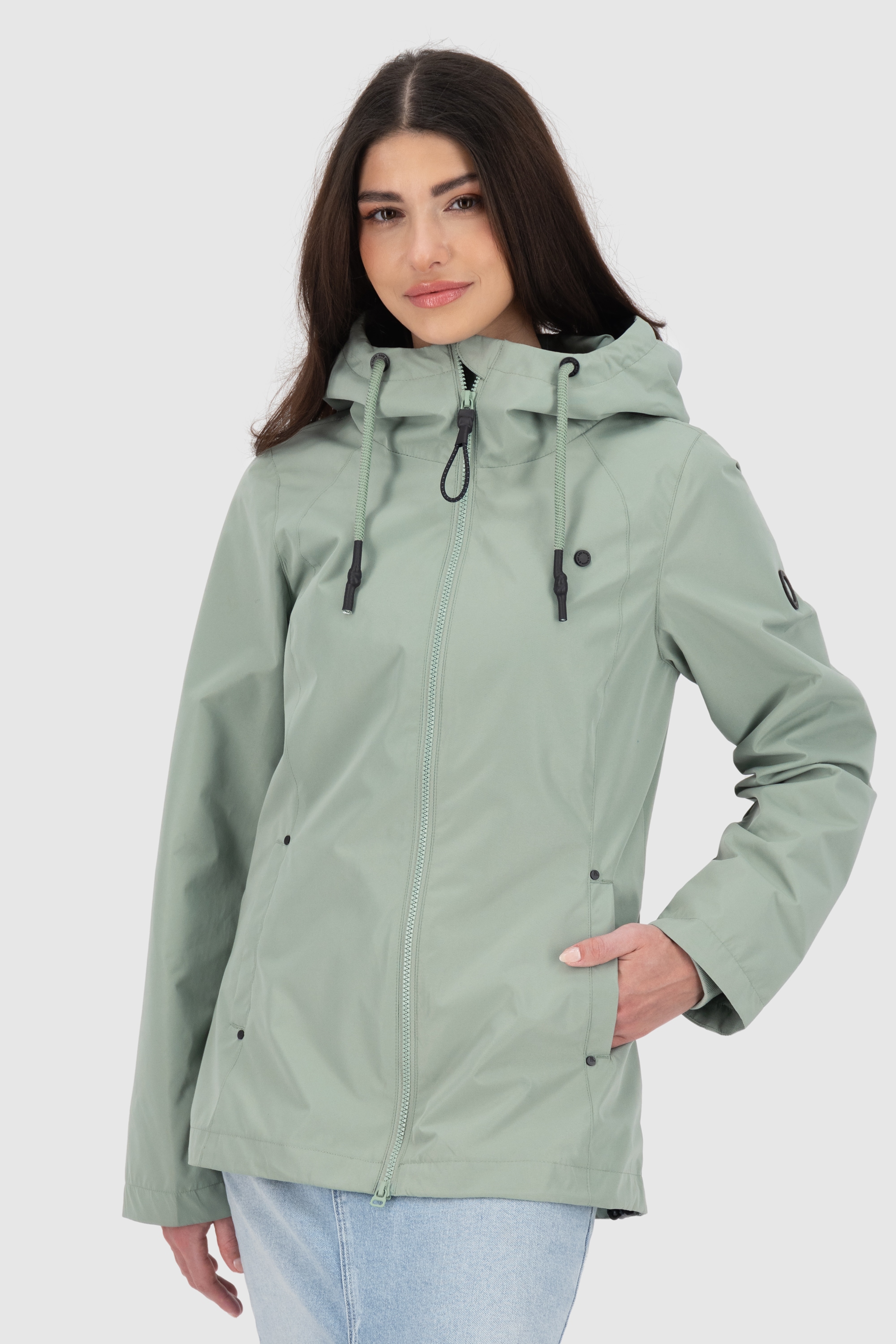 Alife & Kickin Outdoorjacke »LilouAKA« mit Kapuze mit Kapuze und in figurbetontem Fit