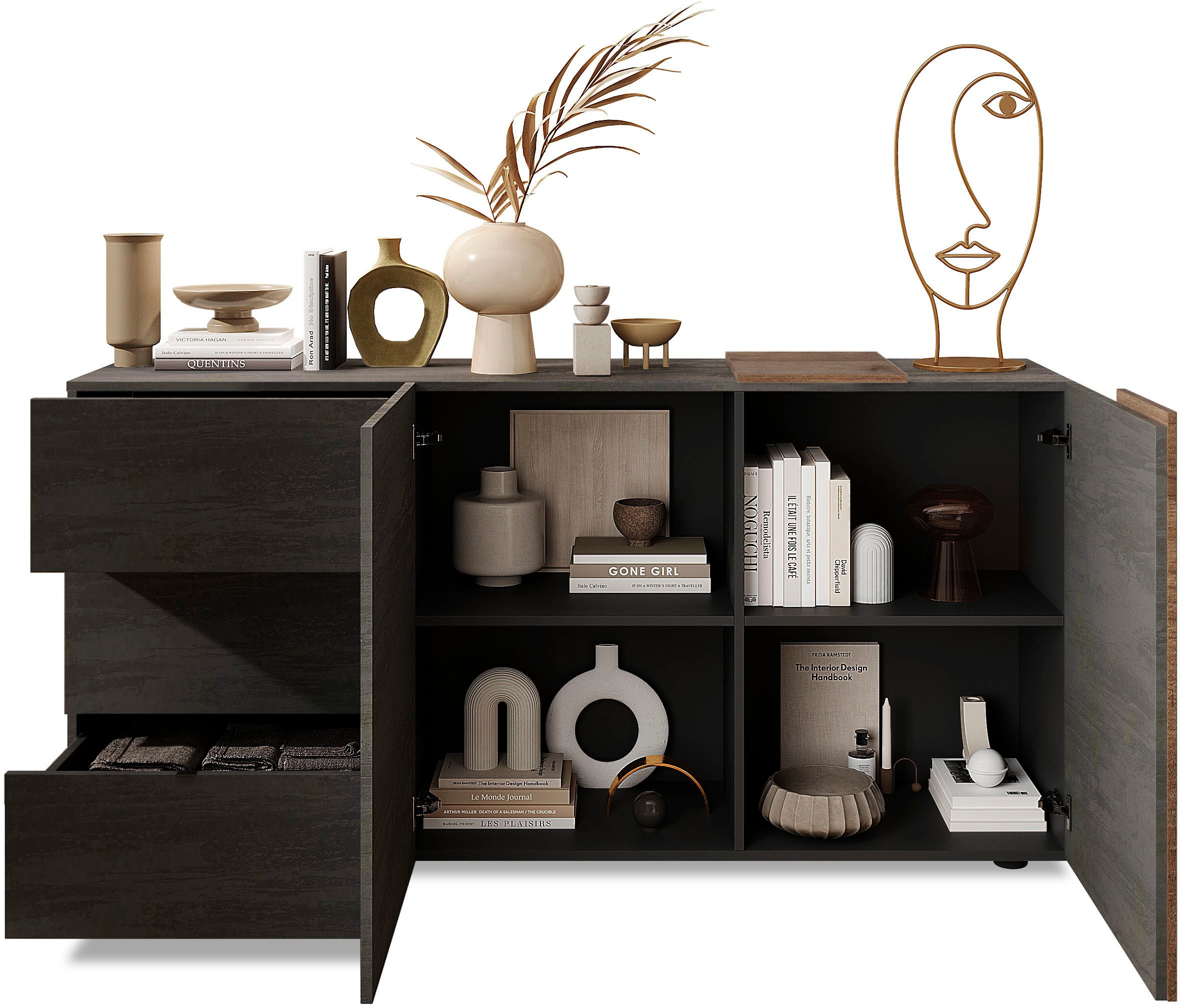Home affaire Sideboard »Venus, Kommode« Breite 181 cm