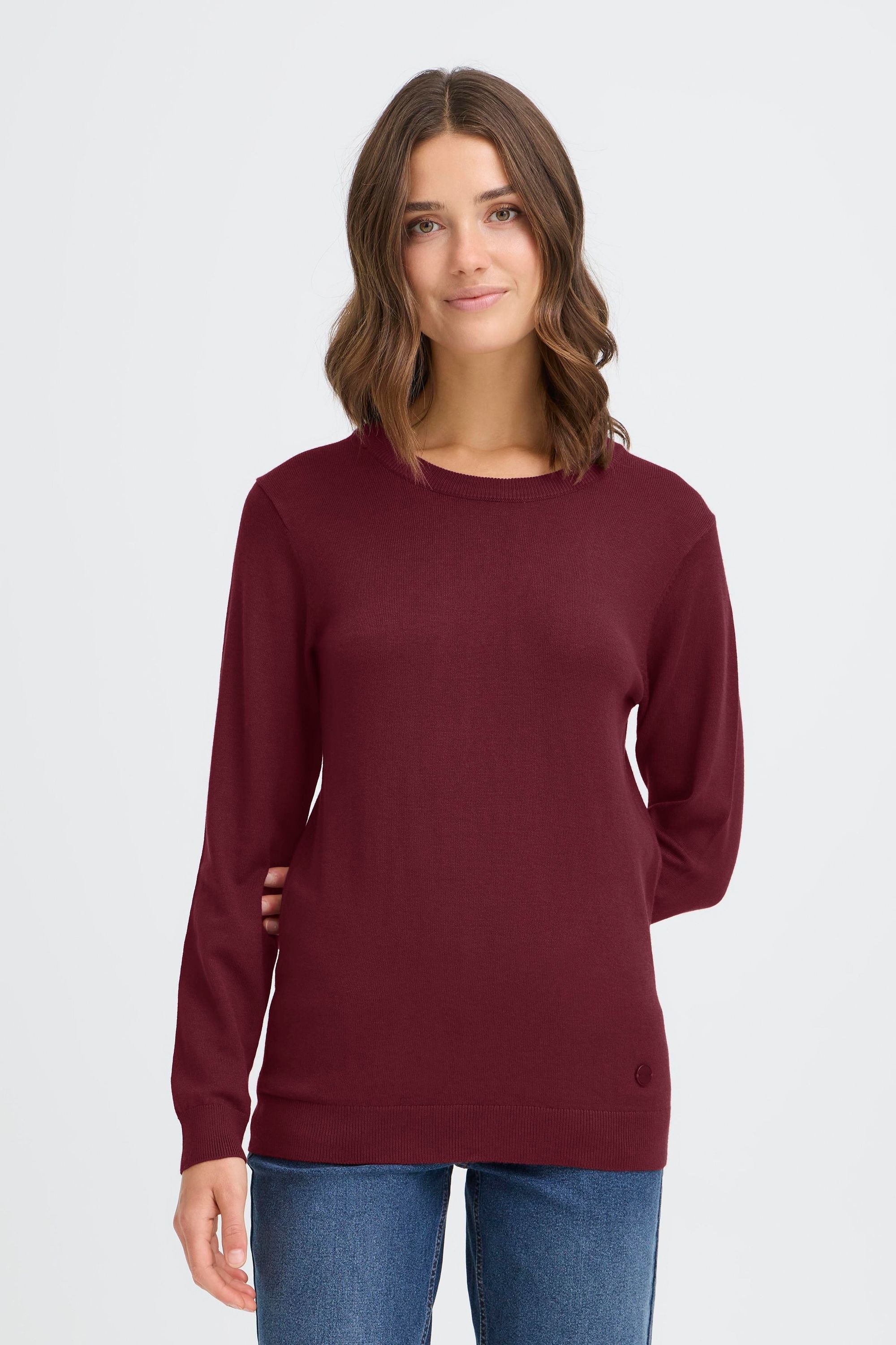 OXMO Strickfleece-Pullover »Strickpullover OXAIDA«