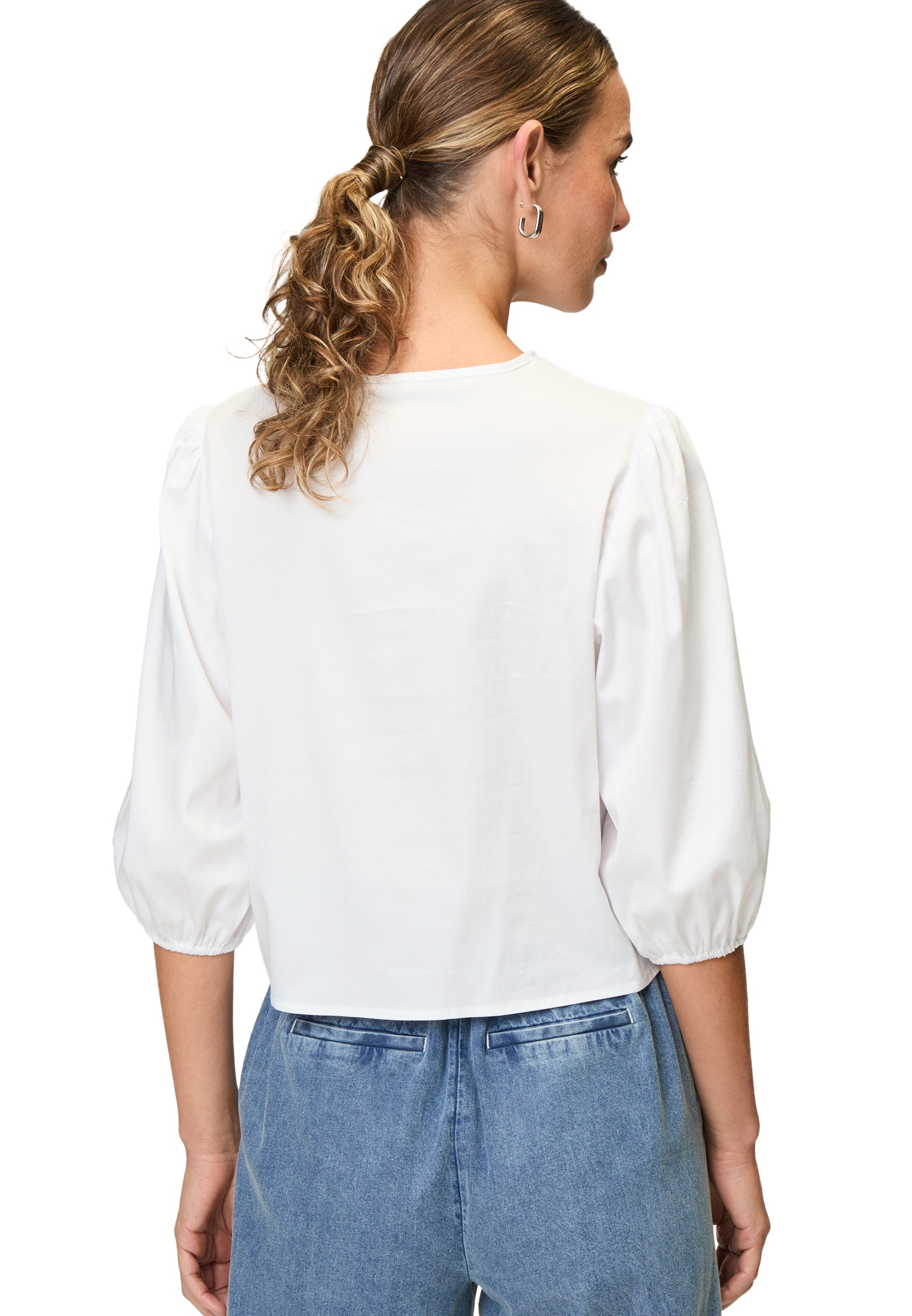 Zero Klassische Bluse »Bluse mit Schleifen«