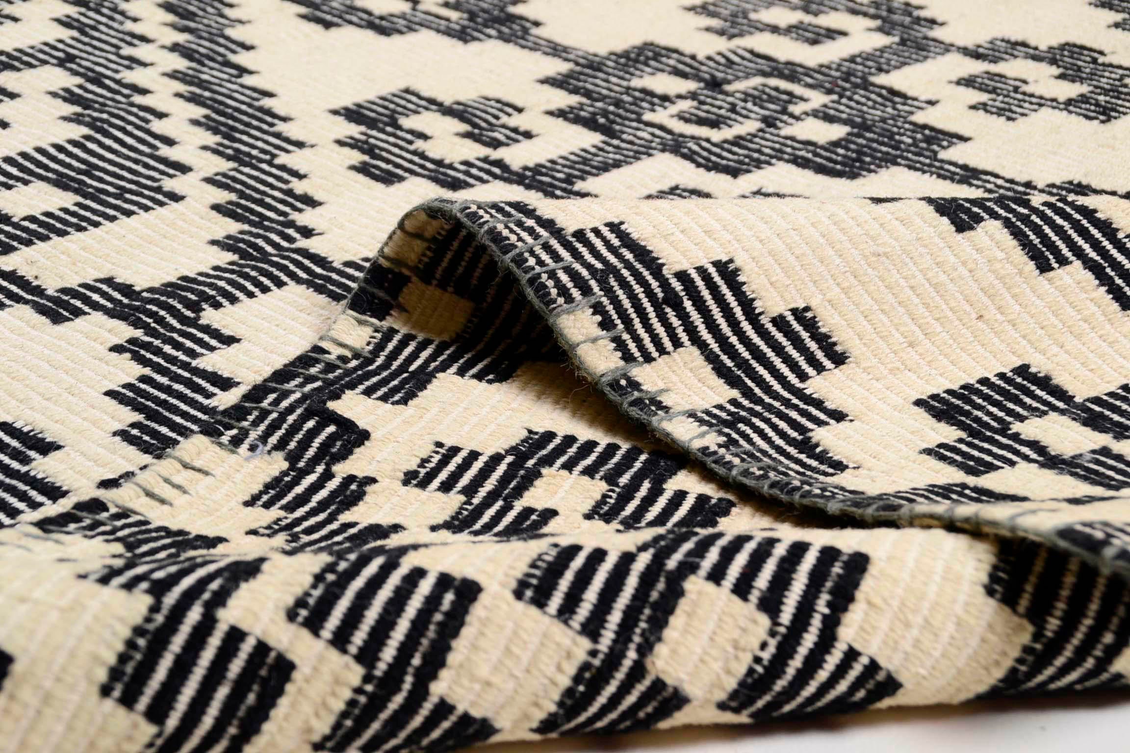 TOM TAILOR HOME Wollteppich »Large Pattern Kelim«, rechteckig, 6 mm Höhe, reine Wolle, handgewebt, Boho-Style