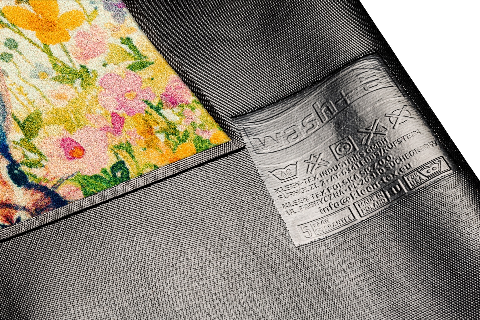 wash+dry by Kleen-Tex Fußmatte »Felia« rechteckig 7 mm Höhe