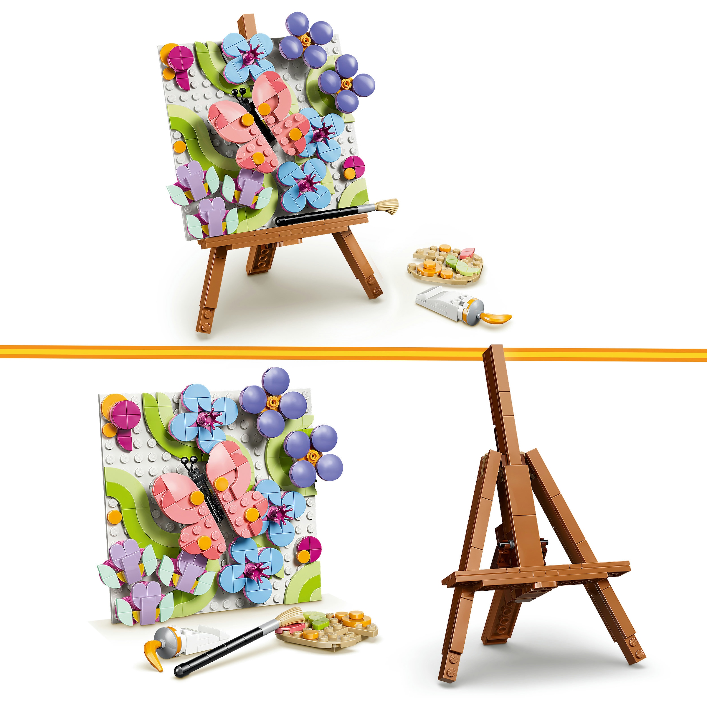 LEGO® Konstruktionsspielsteine »Deko-Blumengemälde (31390), LEGO Creator« Made in Europe