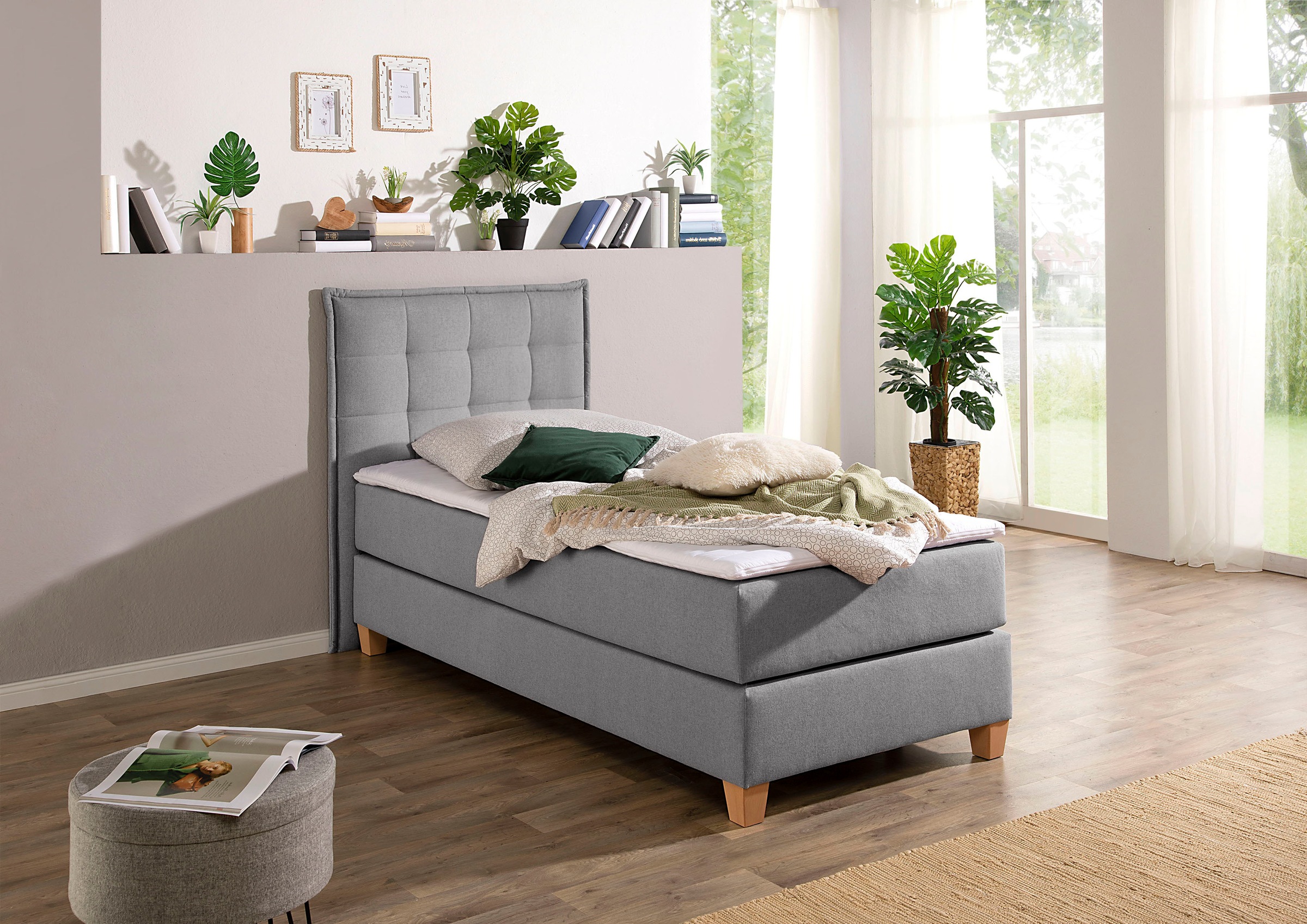 Home affaire Boxspringbett inklusive Komfortschaum-Topper