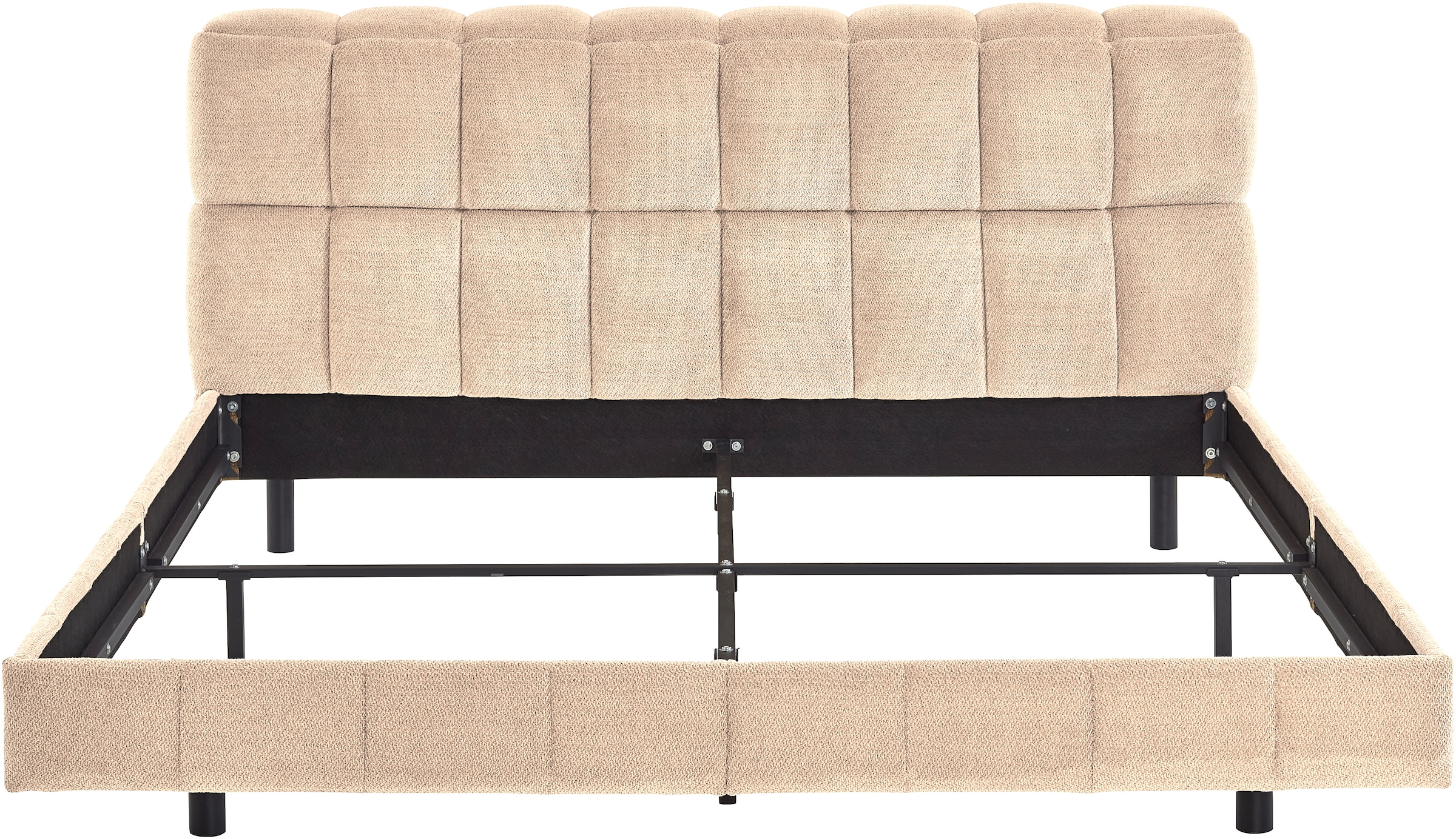 ATLANTIC home collection Polsterbett »Neela in 180cm x 200cm« gepolstertes Kopfteil und Rahmen, Bezug aus hochwertigen Strukturstoff