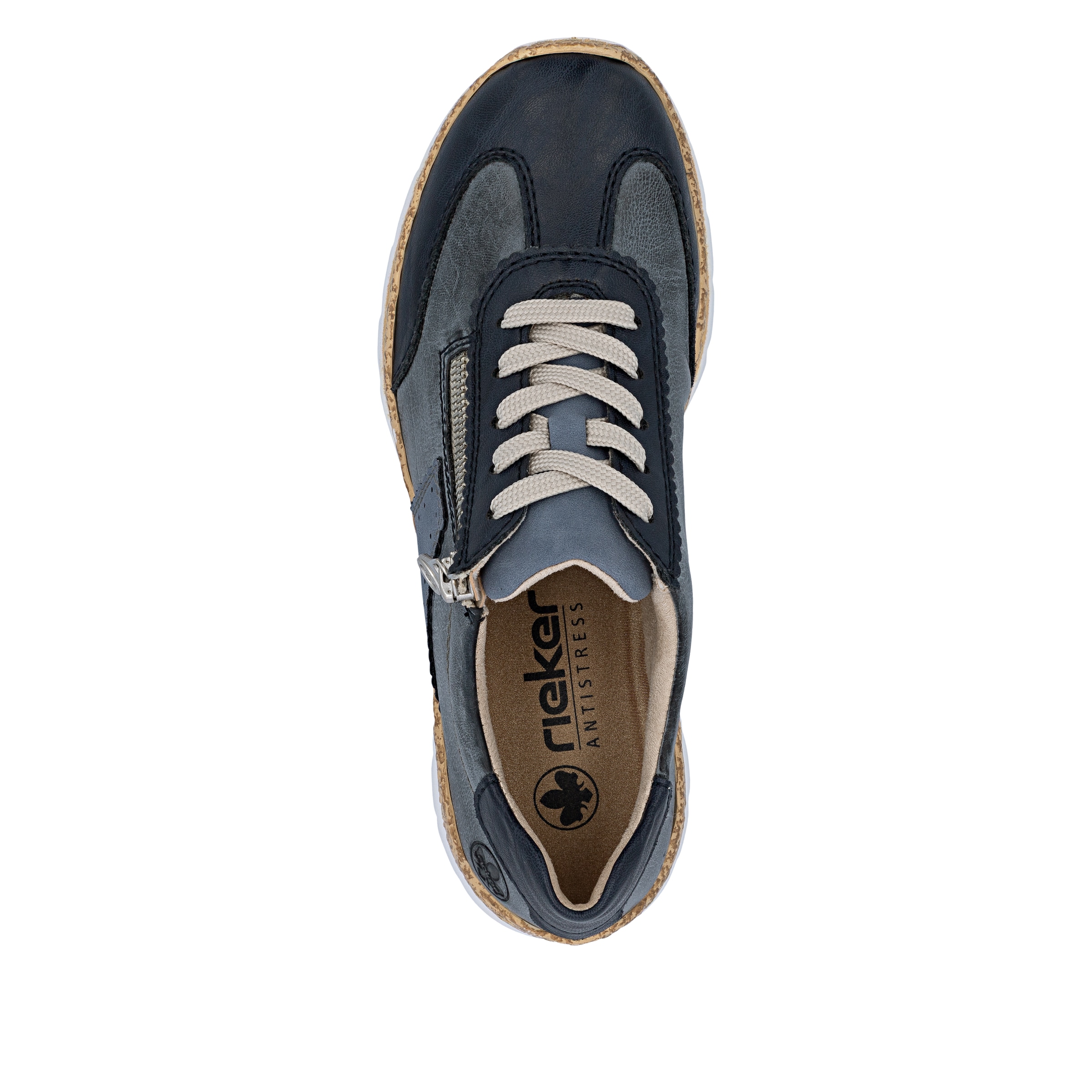 Rieker Sneaker  Schnürschuh, Halbschuh, Casual-Sneaker mit Reißverschluss