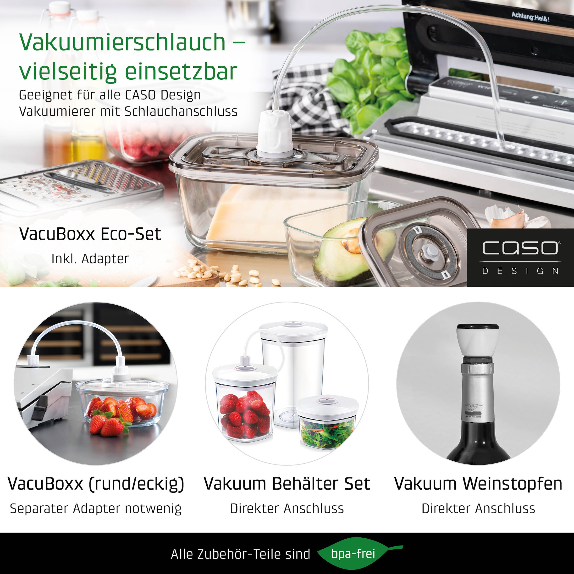 Caso Vakuumierer »VC100« 120 W Inkl. 10 gratis Profi-Beutel