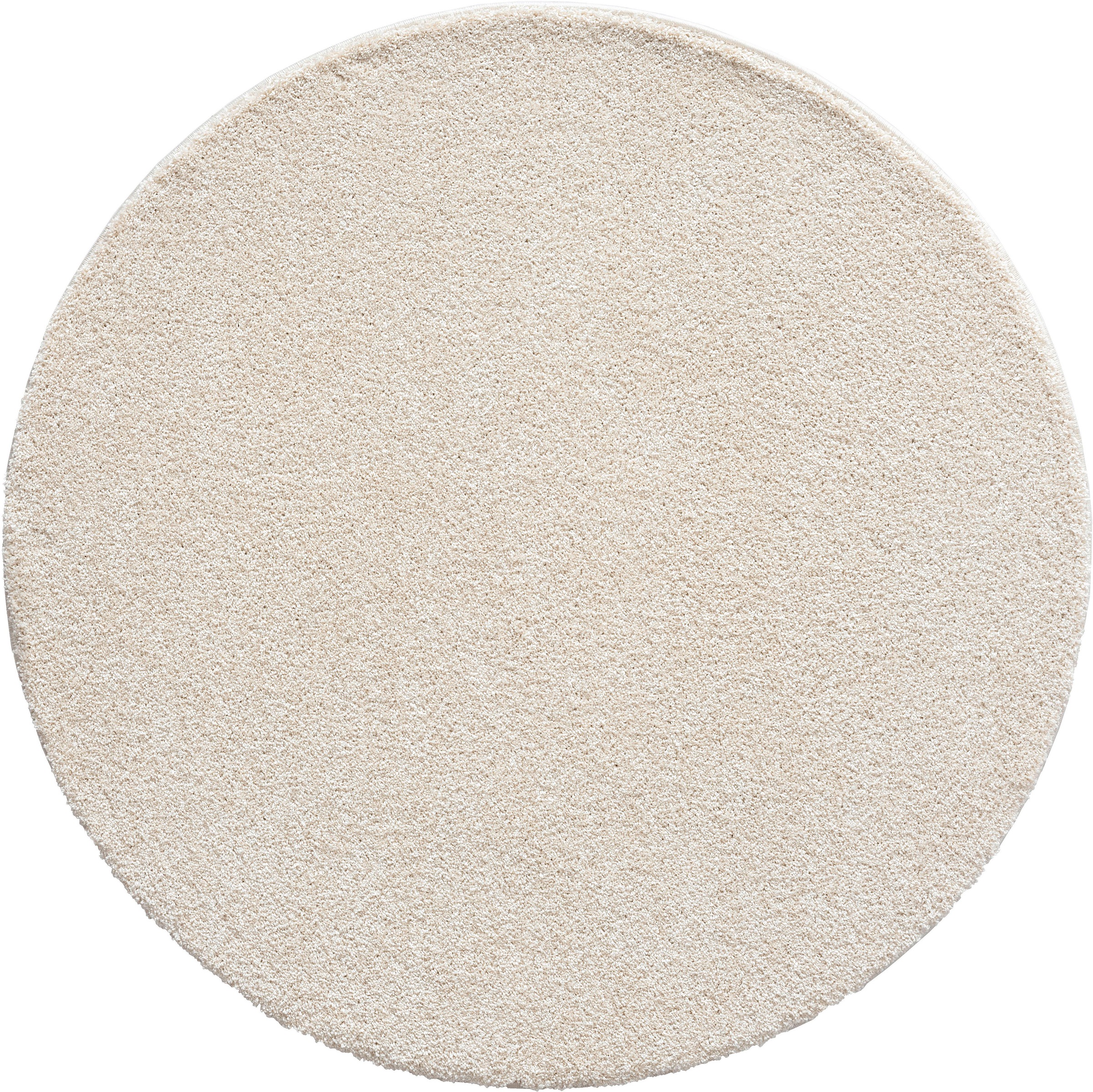 merinos Teppich »Forest 340«, rund, 25 mm Höhe, Shaggy, uni meliert, sehr dicht und weich, Wohnzimmer
