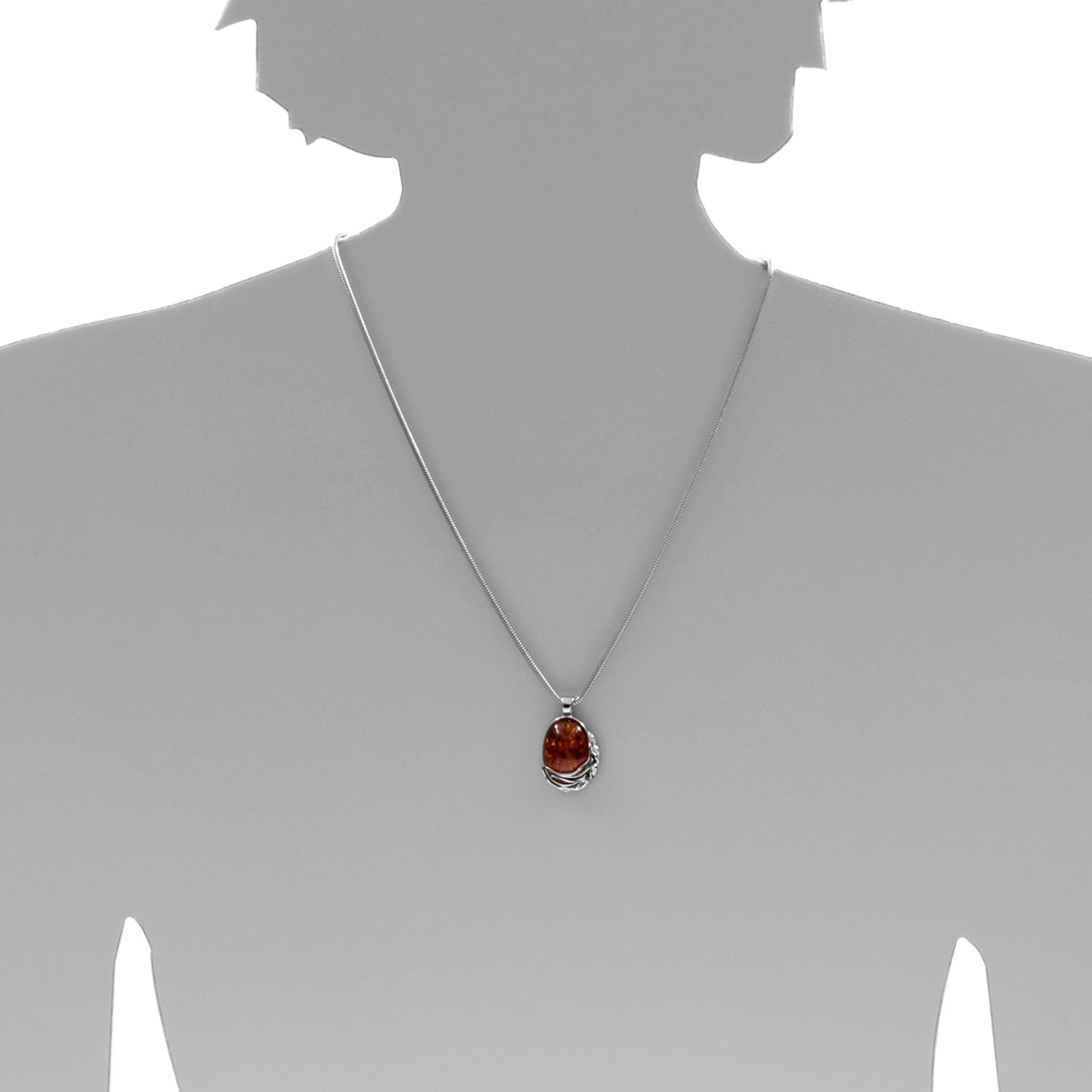 OSTSEE-SCHMUCK Kettenanhänger »- Hilla - Silber 925/000 - Bernstein«