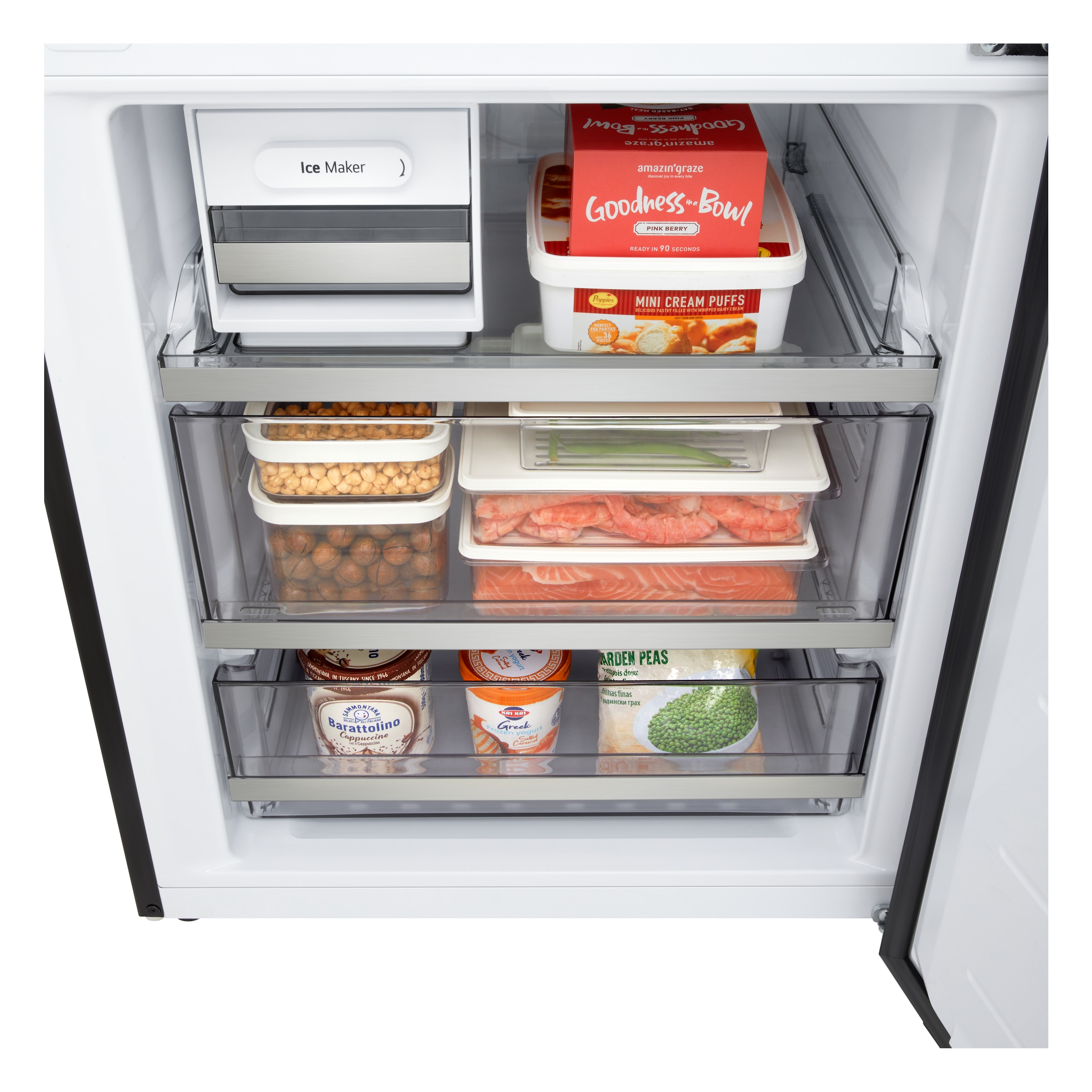 LG Kühl-/Gefrierkombination Serie 7 »GBBW726AEV« 186 cm hoch 69,7 cm breit Vollintegrierbarer Kühlschrank dank frontaler Luftzufuhr und Abluft