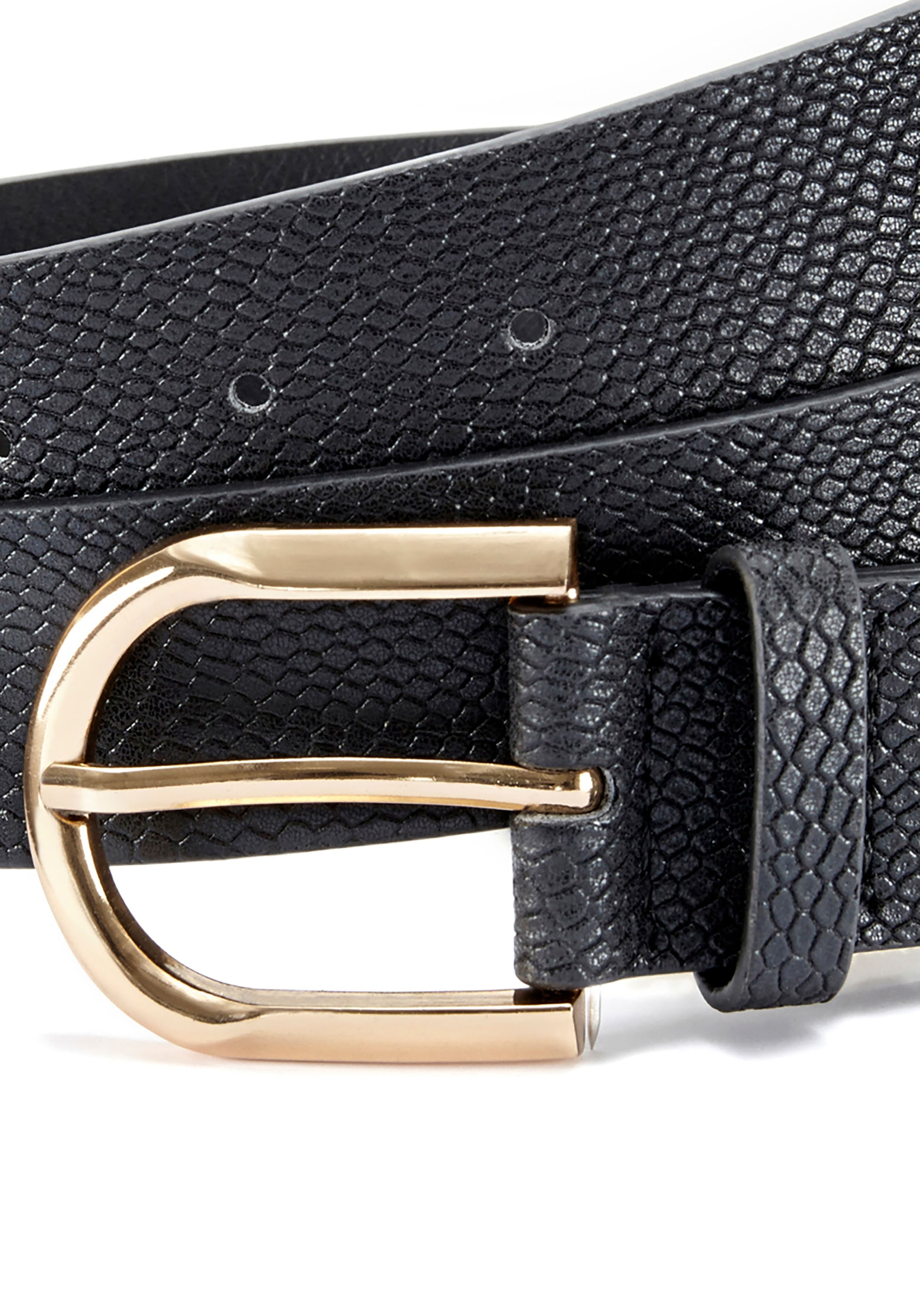 LASCANA Hüftgürtel »Hosengürtel, Gürtel, Jeansgürtel, Anzuggürtel« im modernen Metallic Animal-Look
