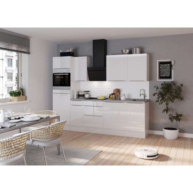 OPTIFIT Küchenzeile »Aken«, mit E-Geräten, Breite 270 cm auf Raten  bestellen