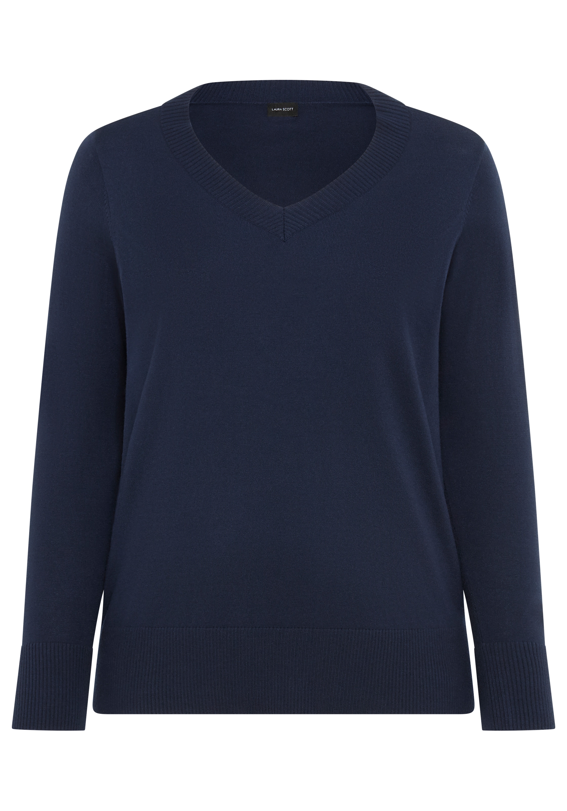 Laura Scott CURVE Strickpullover, figurumspielend, mit V-Ausschnitt - GROSSE GRÖSSE