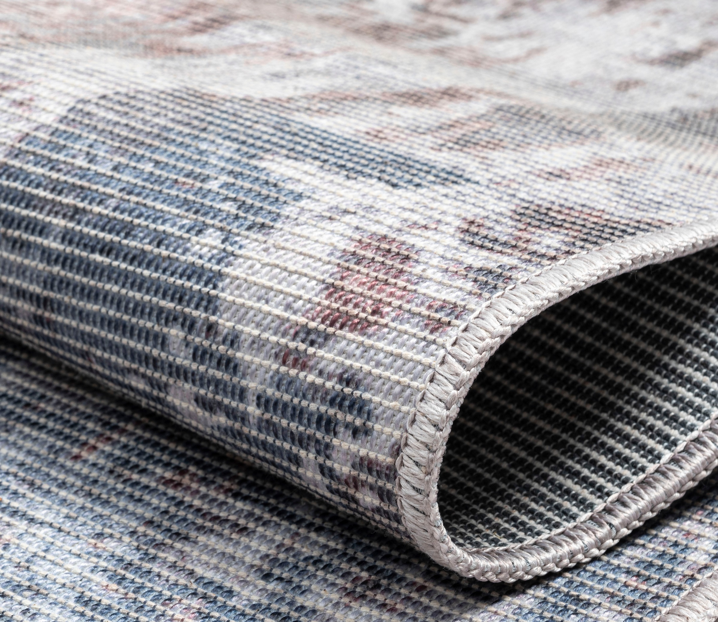 Myflair Möbel & Accessoires Teppich »Kollektion Avery«, rechteckig, 2 mm Höhe, Flachgewebe, waschbar bis 30 Grad, besonders weich durch Microfaser, ideal im Wohnzimmer, Schlafzimmer, Esszimmer & Küche, Indoor & Outdoor geeignet