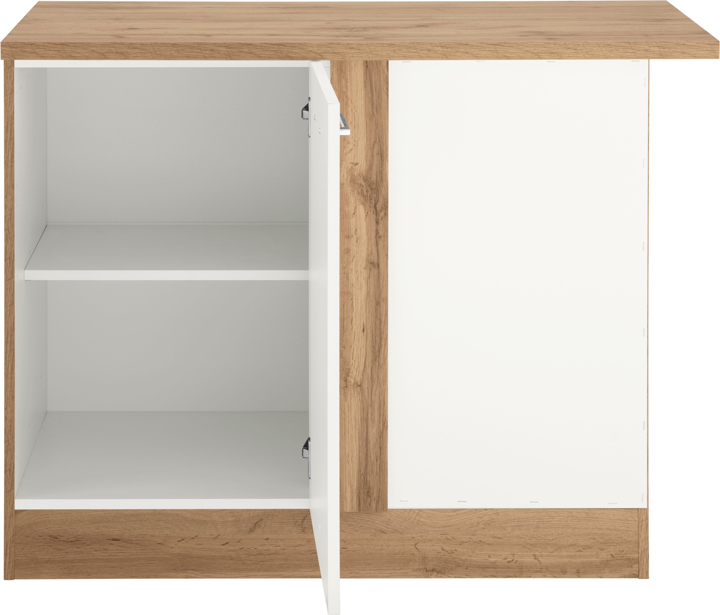 KOCHSTATION Eckunterschrank »KS-Colmar« 110 cm, mit Metallgriff