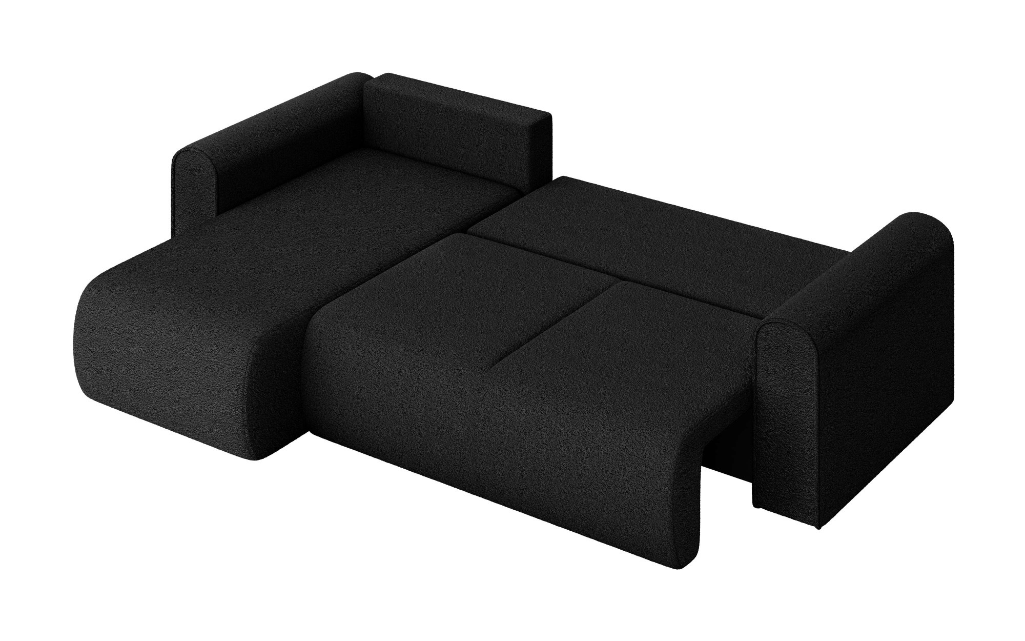 INOSIGN Ecksofa »Zacharia wahlweise Schlafsofa mit Bettkasten, B/T/H 250/166/86 cm«, L-Form mit Wellenunterfederung, Recamiere beidseitig montierbar