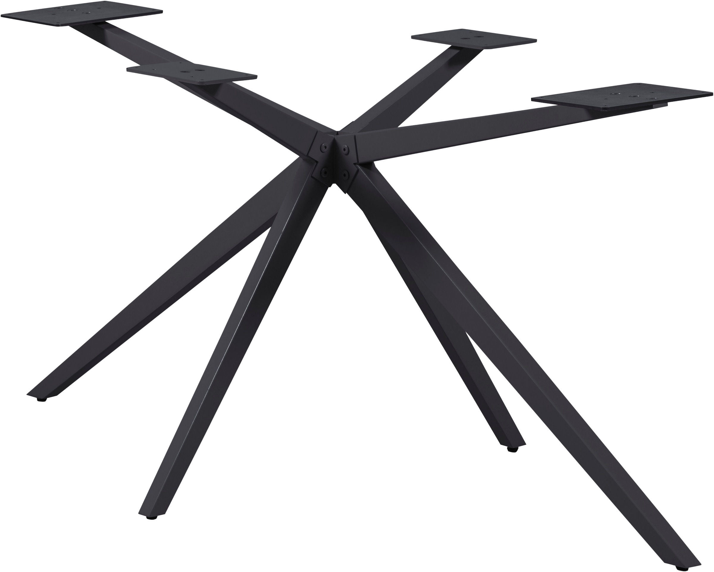 WOOOD Tischbein »Tablo Holland XL Metall mit Pulverbeschichtung B 170 x T 80 x H 72 cm« Kreuzgestell Ø 3,5 cm, Tragkraft 160 kg, einfach zu montieren