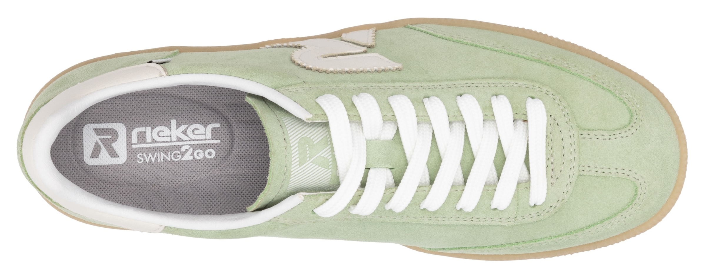 RIEKER Sport Sneaker »San Diego Swing2GO«, Retro-Sneaker, Freizeitschuh, Halbschuh mit herausnehmbarem Fußbett